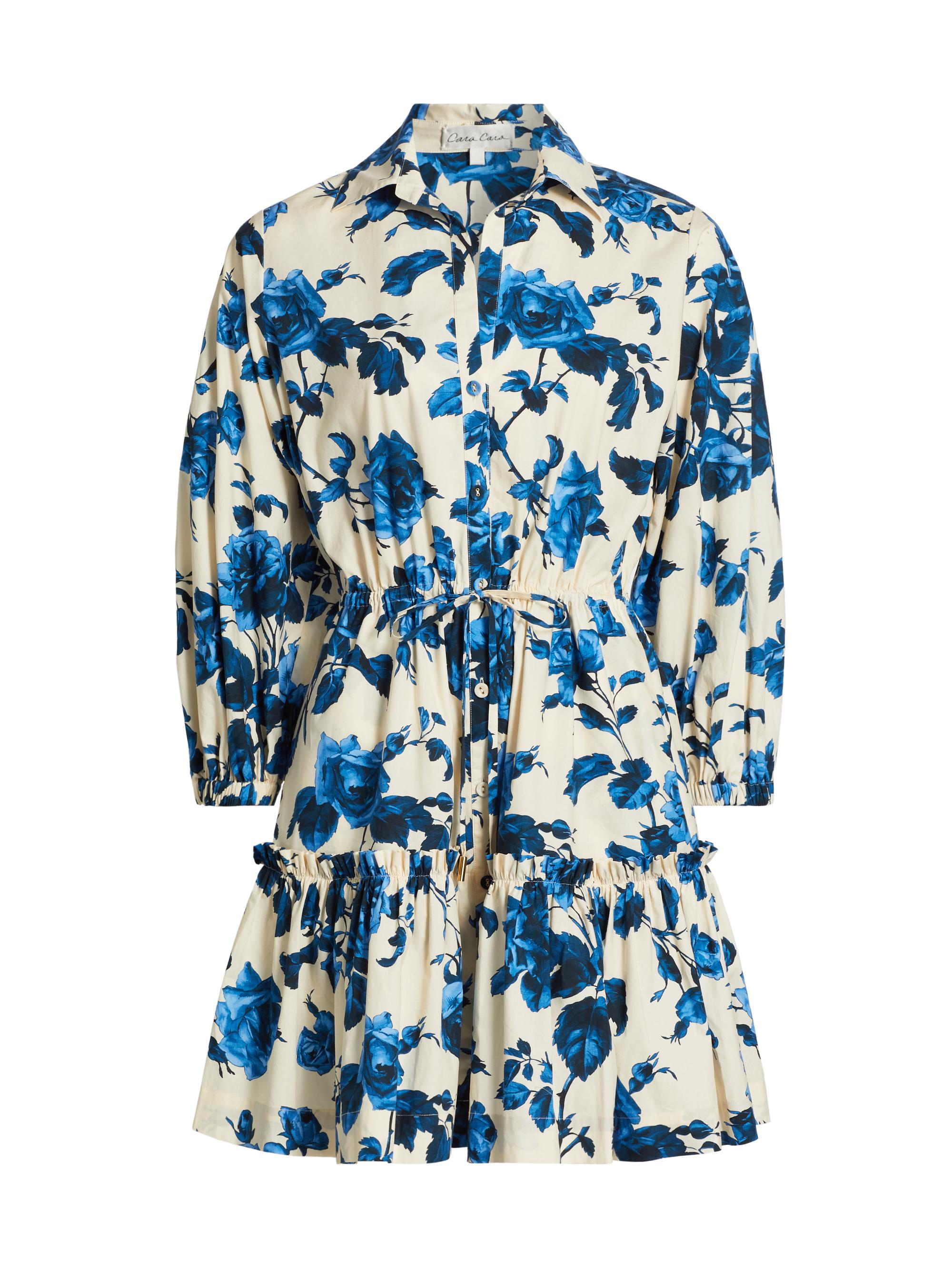 Cara Cara Women's Robin Floral Minidress - Altha Flora Stone