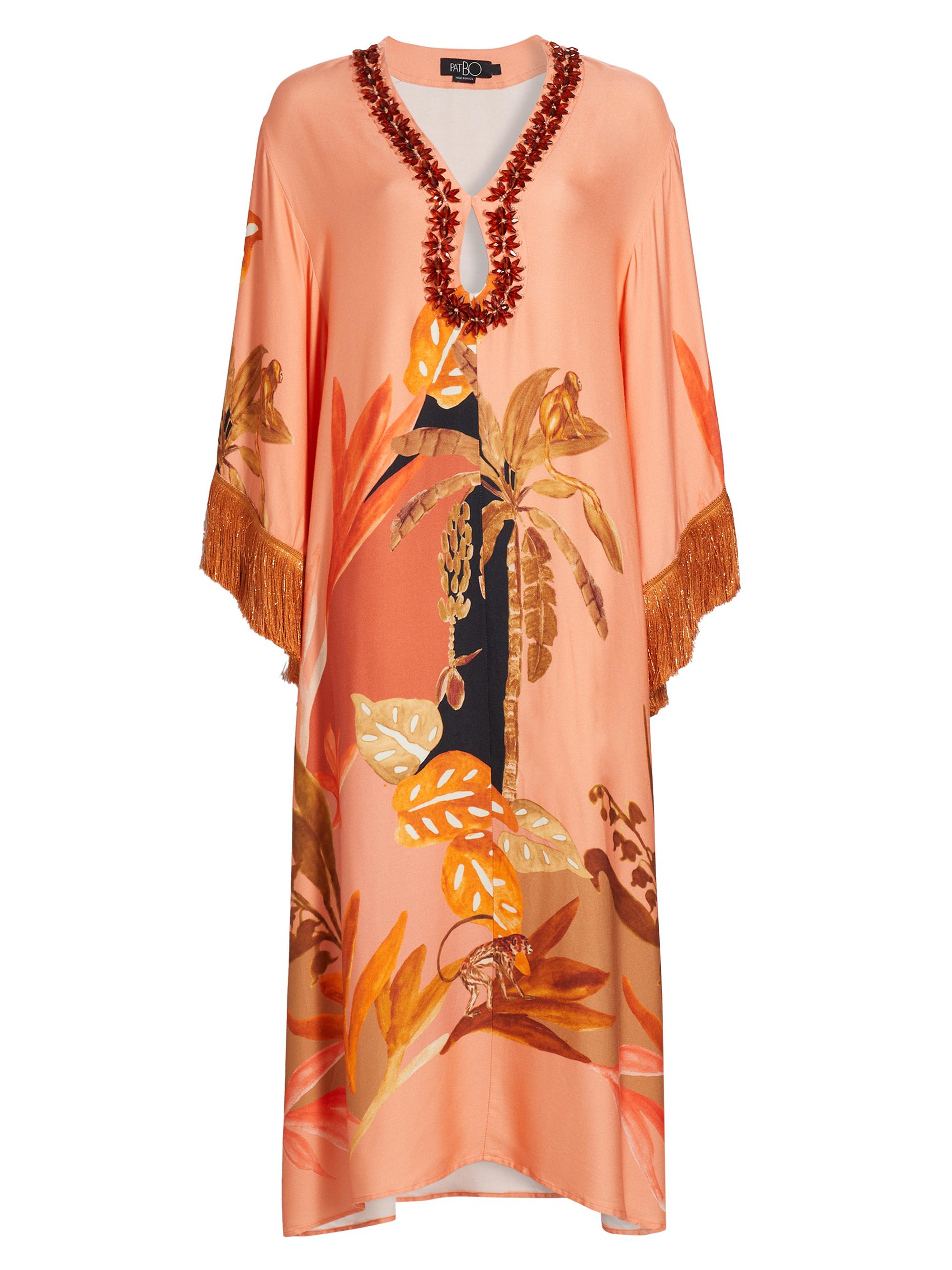 PatBO Women's Bananier Caftan Maxi Dress - Peach