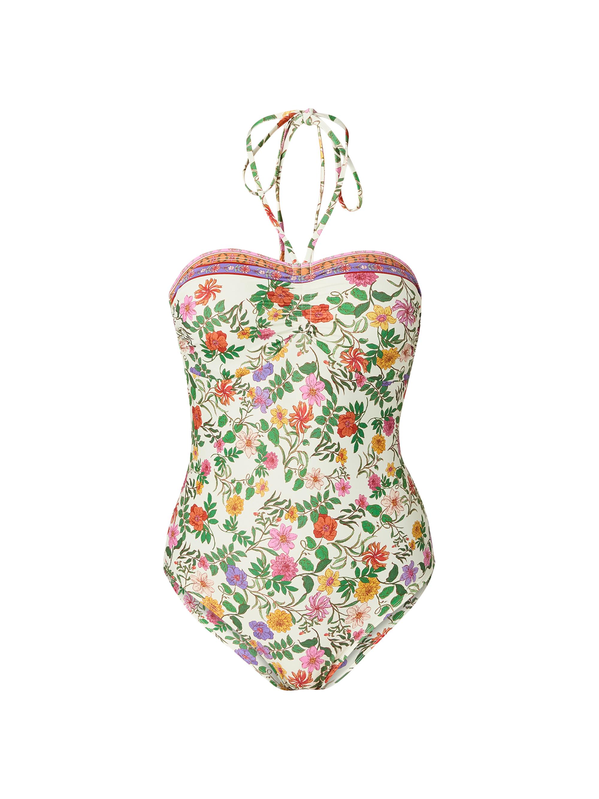 Zimmermann Junie Floral Cut-Out One-Piece Swimsuit | Saks