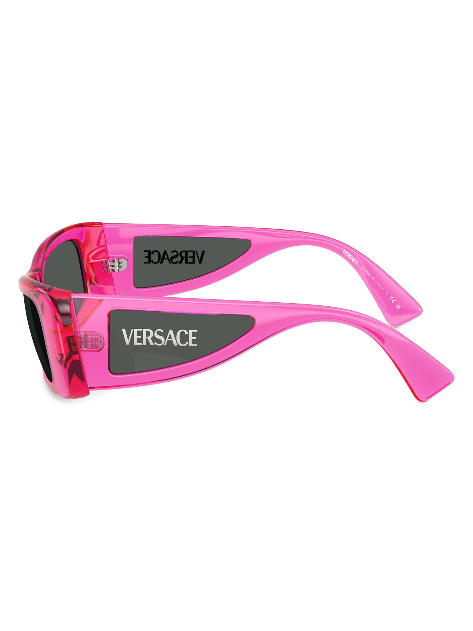 Versace Lens Logo Pillow 54MM Sunglasses | Saks Fifth Avenue display picture 3