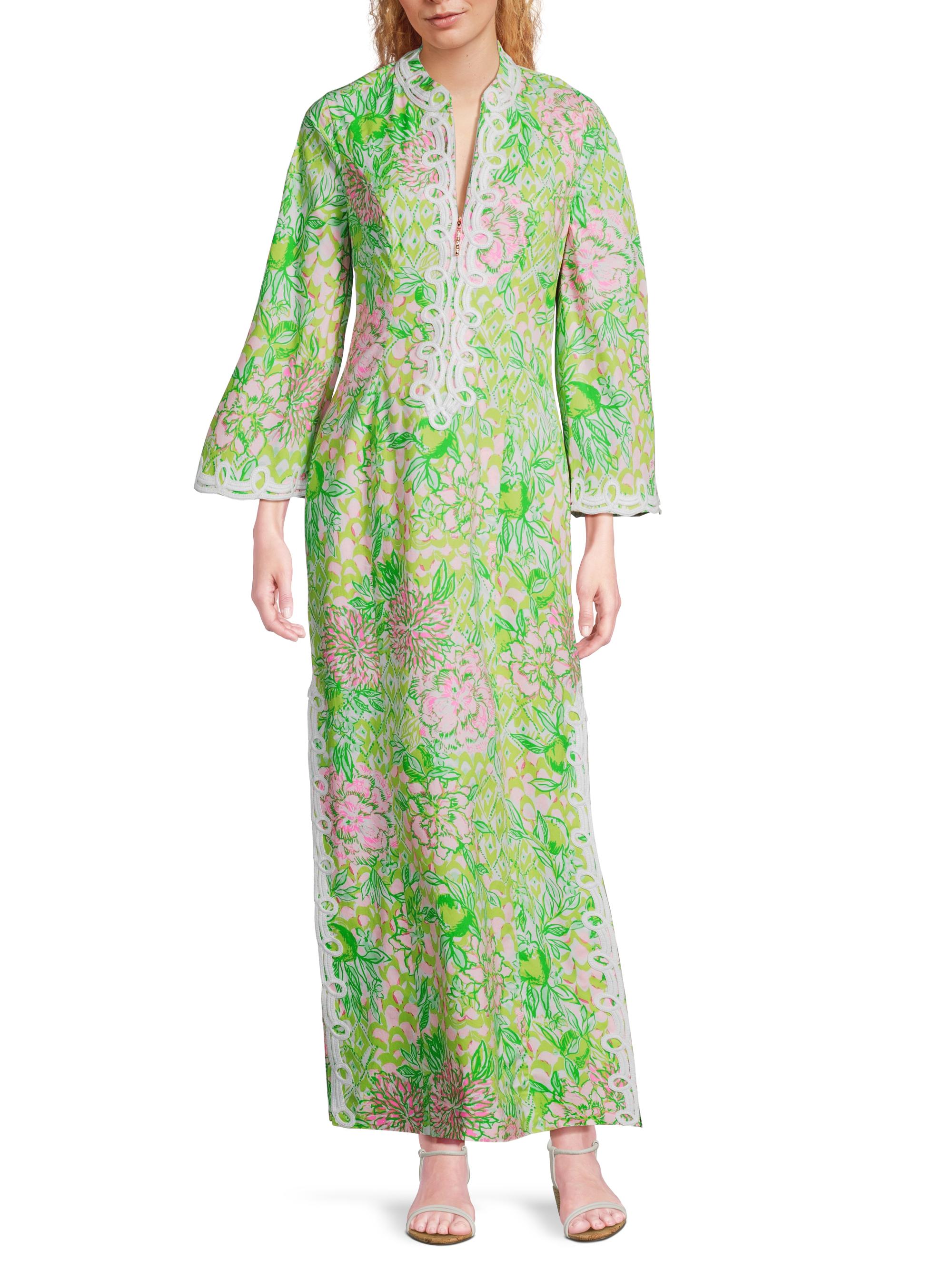 lilly pulitzer shea silk dress Lilly Pulitzer Shealyn Long-Sleeve Maxi Dress