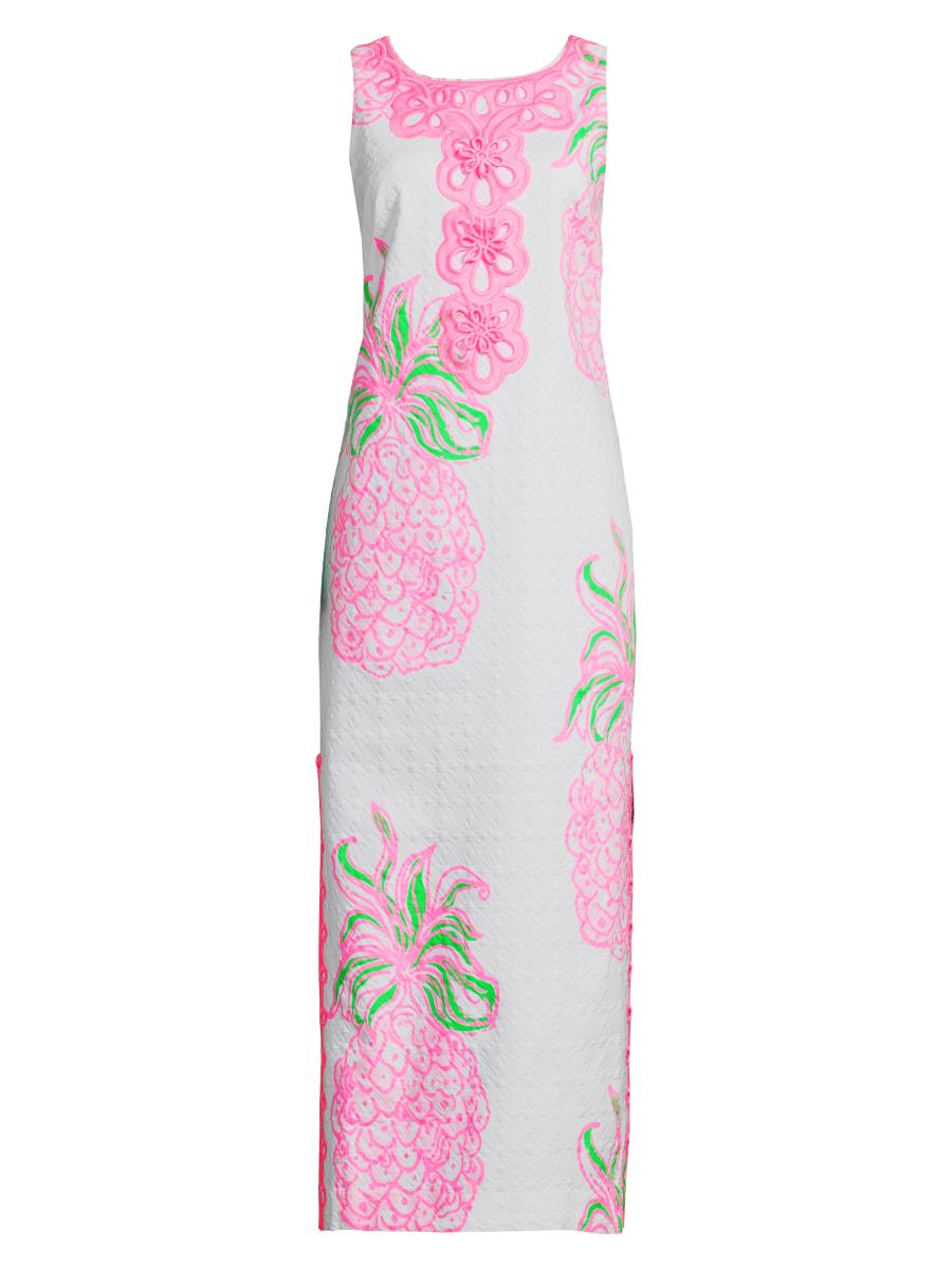 Lilly Pulitzer Marleigh Floral Stretch Cotton Maxi Dress | Saks Fifth Avenue