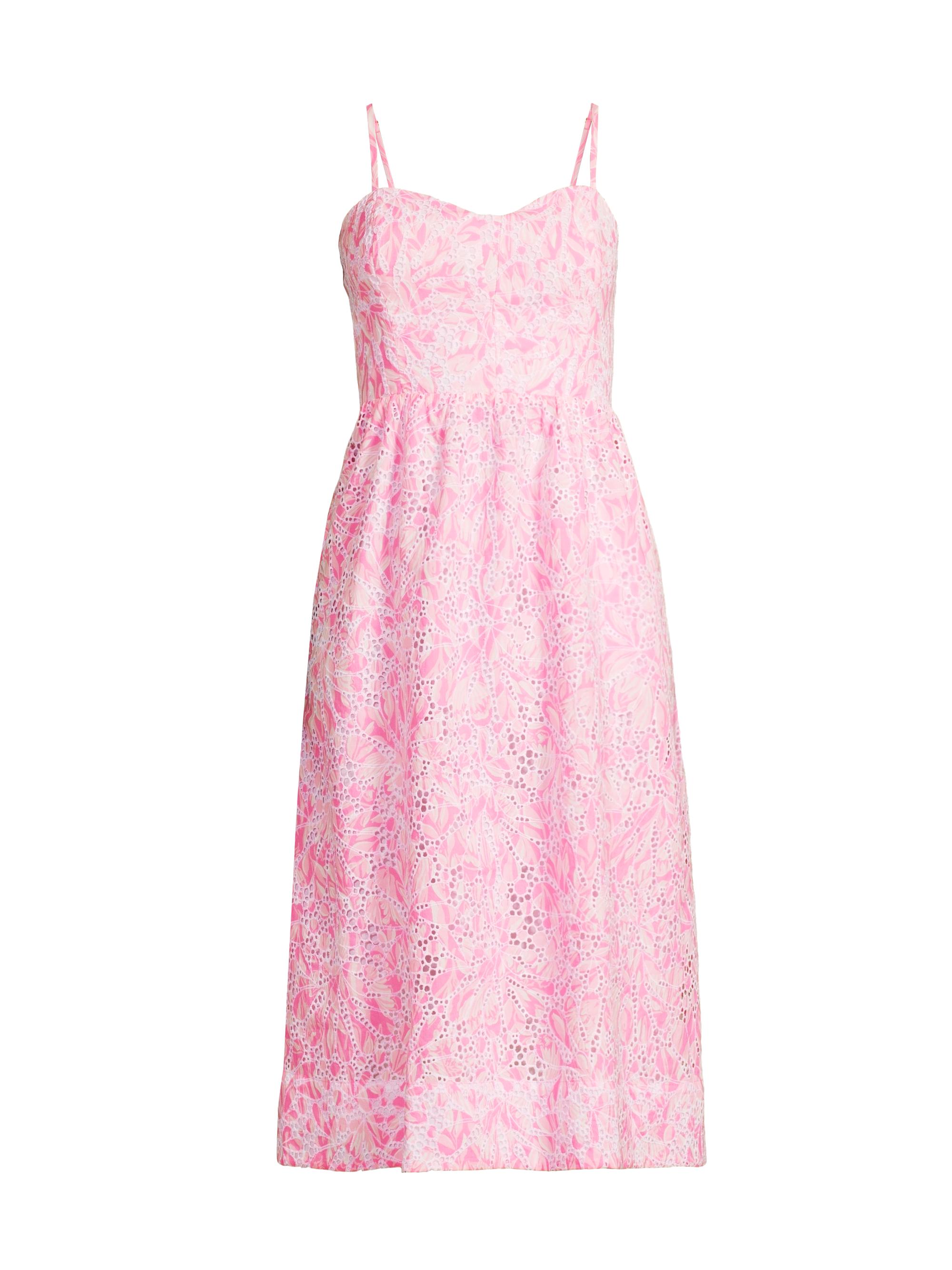 Lilly Pulitzer Allarie Cotton Midi-Dress Saks Fifth Avenue