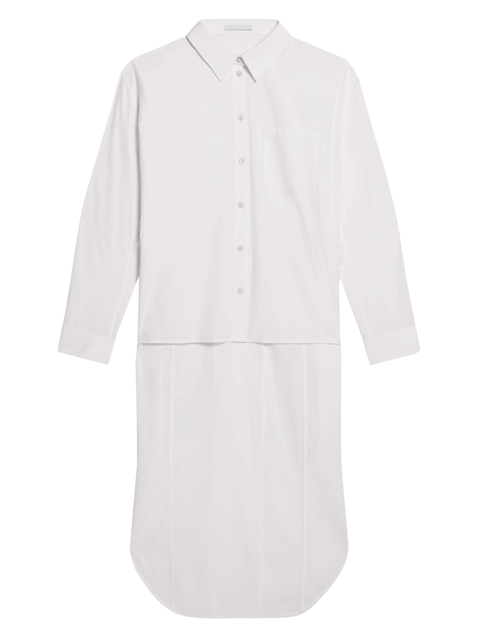 Helmut Lang Women's Apex Button-Front Tail Shirt - White