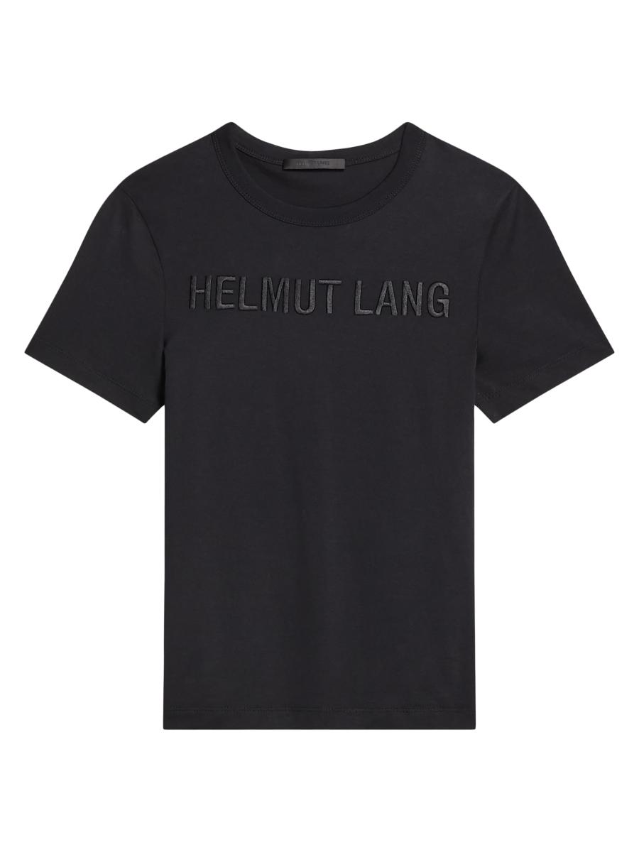 Helmut Lang Embroidered Cotton Logo T-Shirt | Saks Fifth Avenue
