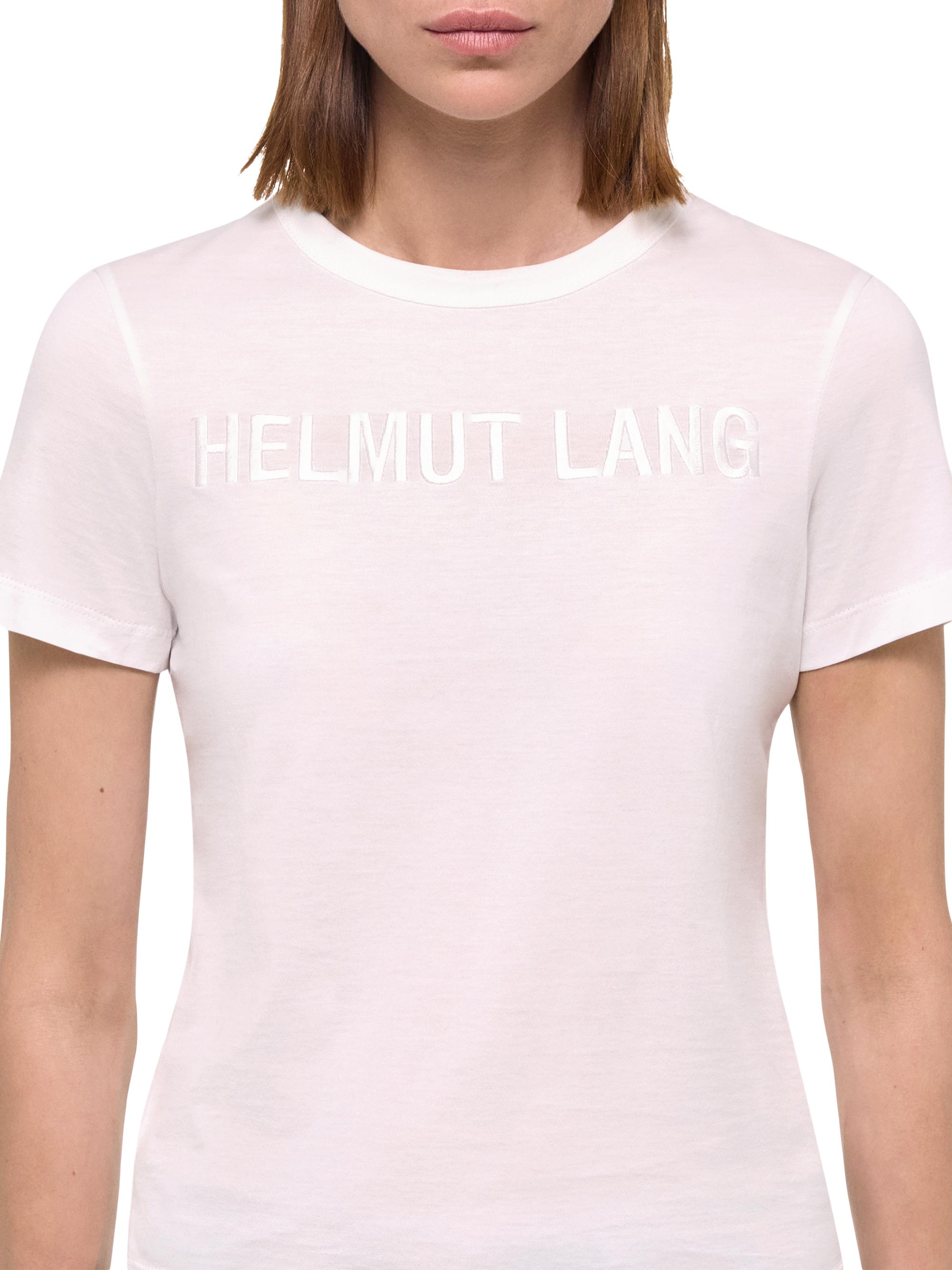 Helmut Lang Embroidered Cotton Logo T-Shirt | Saks Fifth Avenue