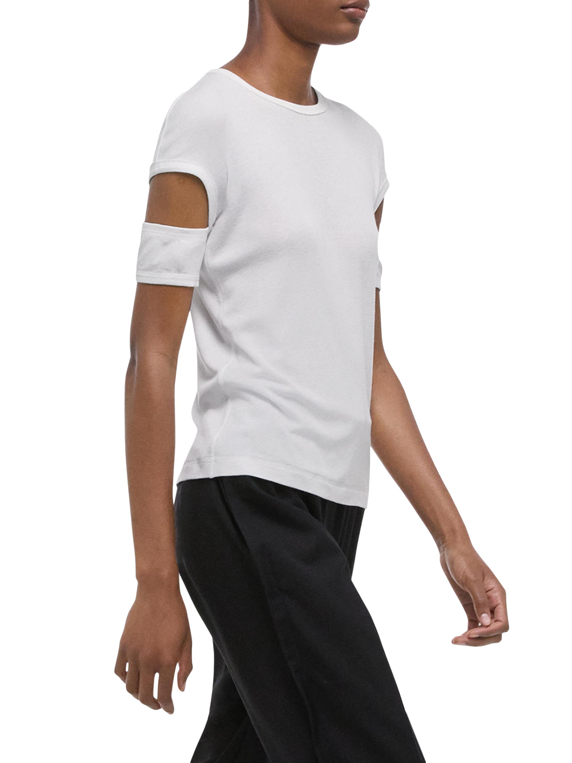 Helmut Lang Slash Knit Short-Sleeve Top | Saks Fifth Avenue