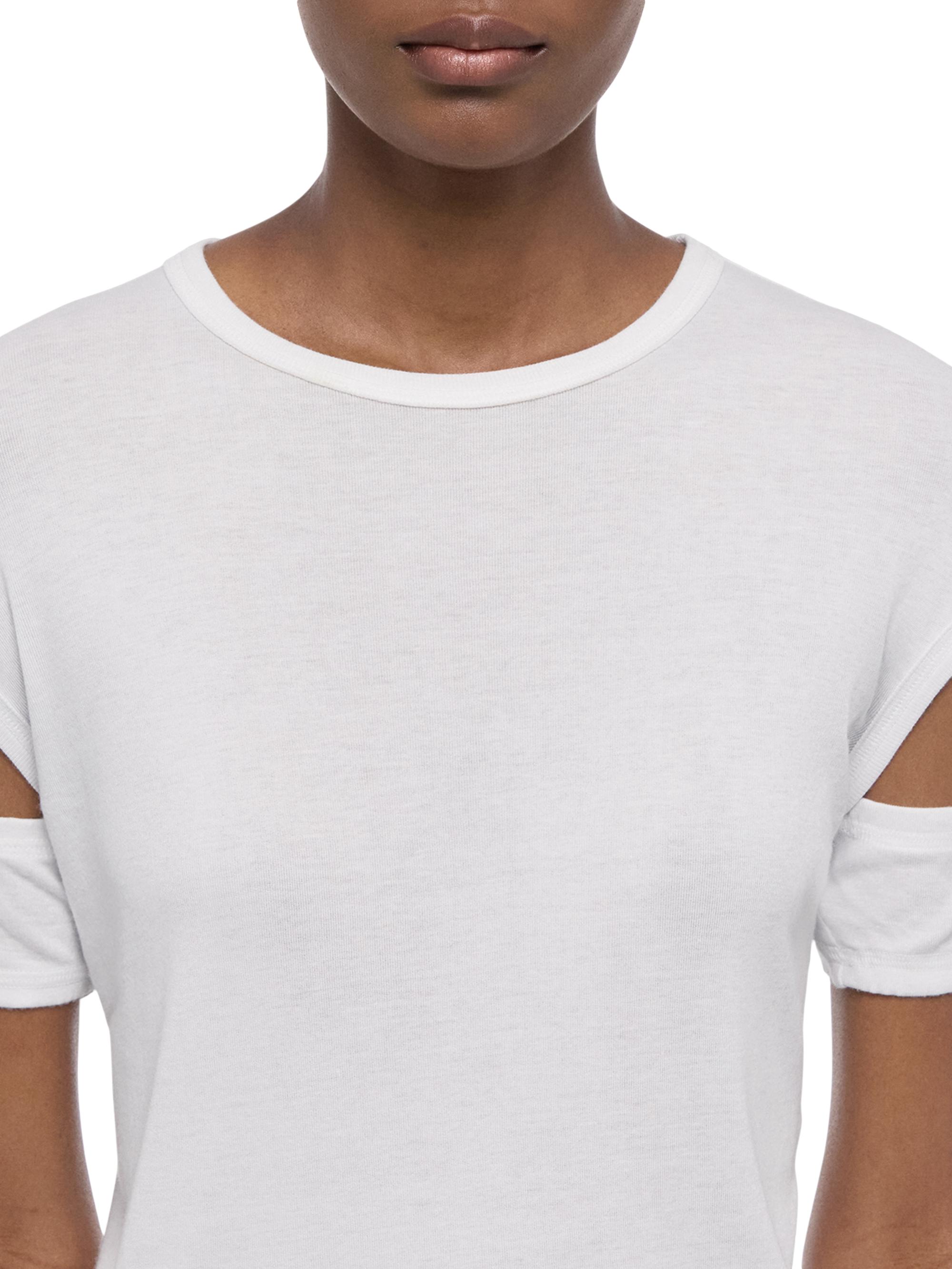 Helmut Lang Slash Knit Short-Sleeve Top | Saks Fifth Avenue