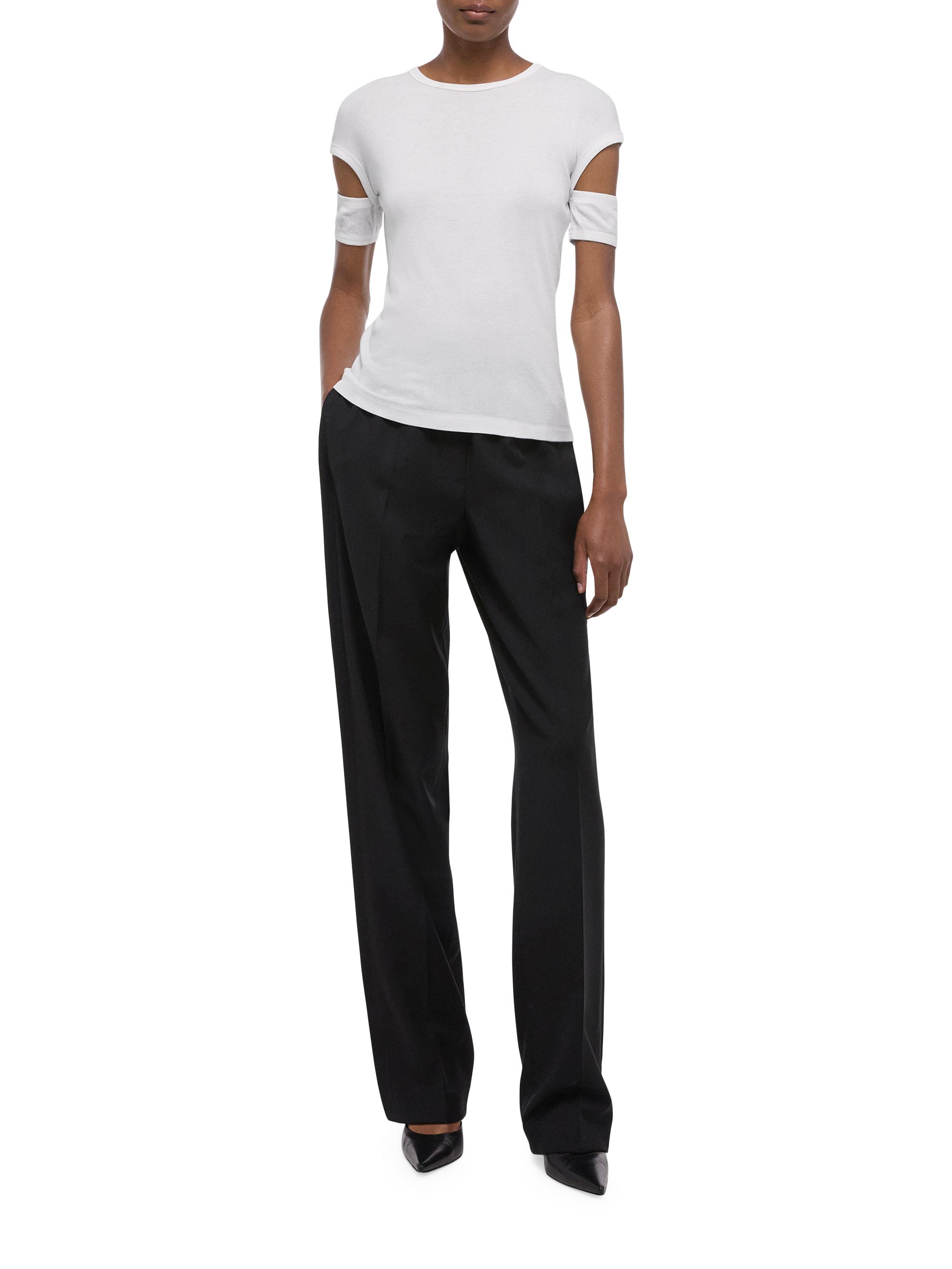 Helmut Lang Slash Knit Short-Sleeve Top | Saks Fifth Avenue