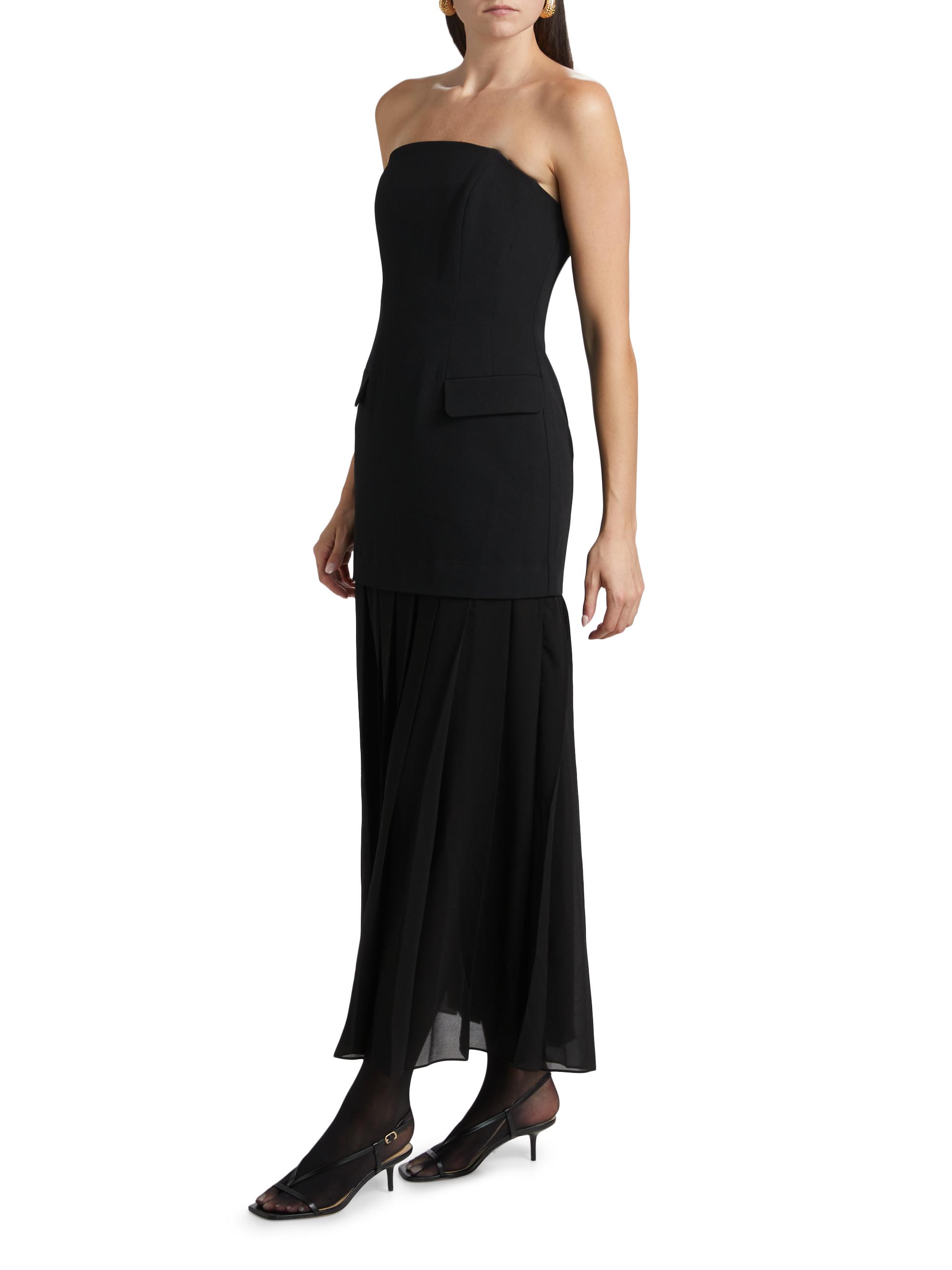 rhonda high slit taffeta dress NICHOLAS Hourglass Strapless Gown wedding outfit for women