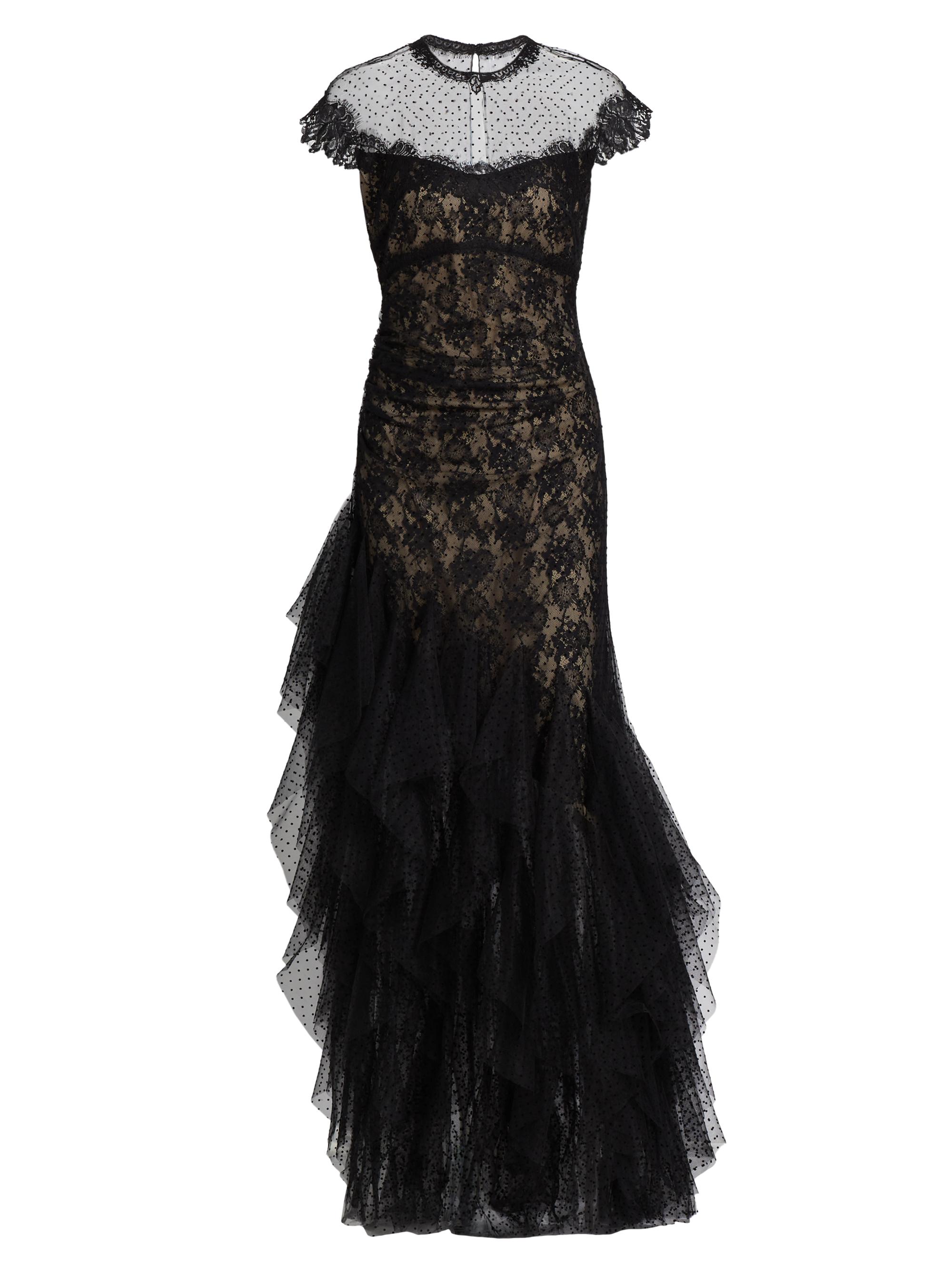 Atelier Prabal Gurung Women's Alyssa Lace Gown - Black