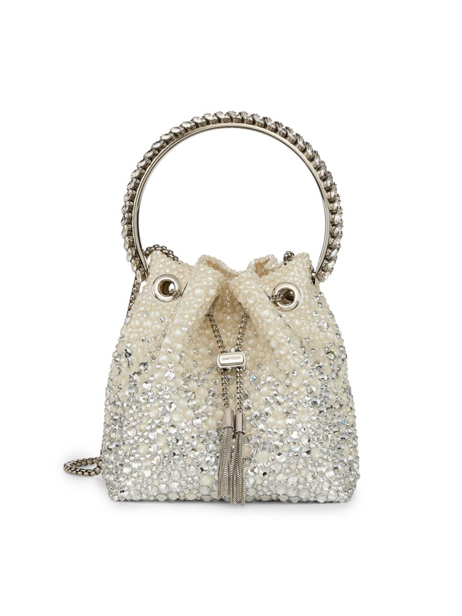 Jimmy Choo Bon Bon Crystal-Embellished Top Handle Bag | Saks Fifth