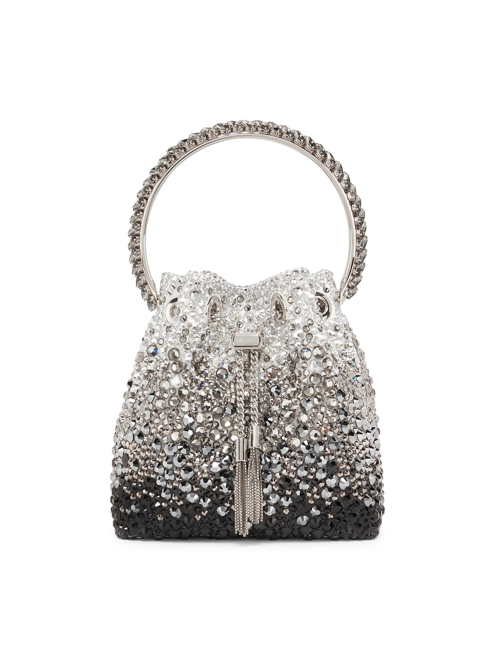 Jimmy Choo Bon Bon Crystal-Embellished Top Handle Bag | Saks Fifth