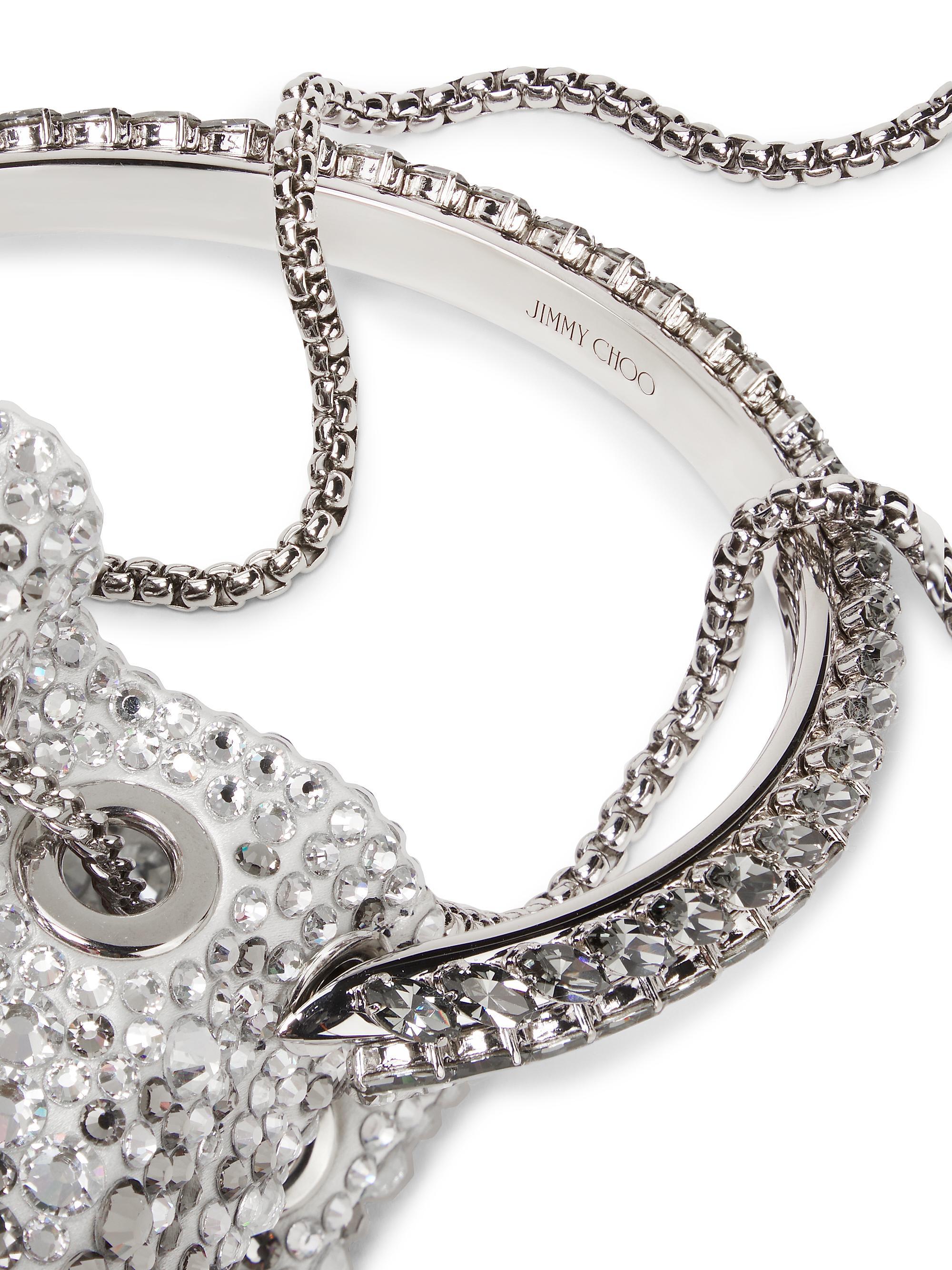 Jimmy Choo Bon Bon Crystal-Embellished Top Handle Bag | Saks Fifth