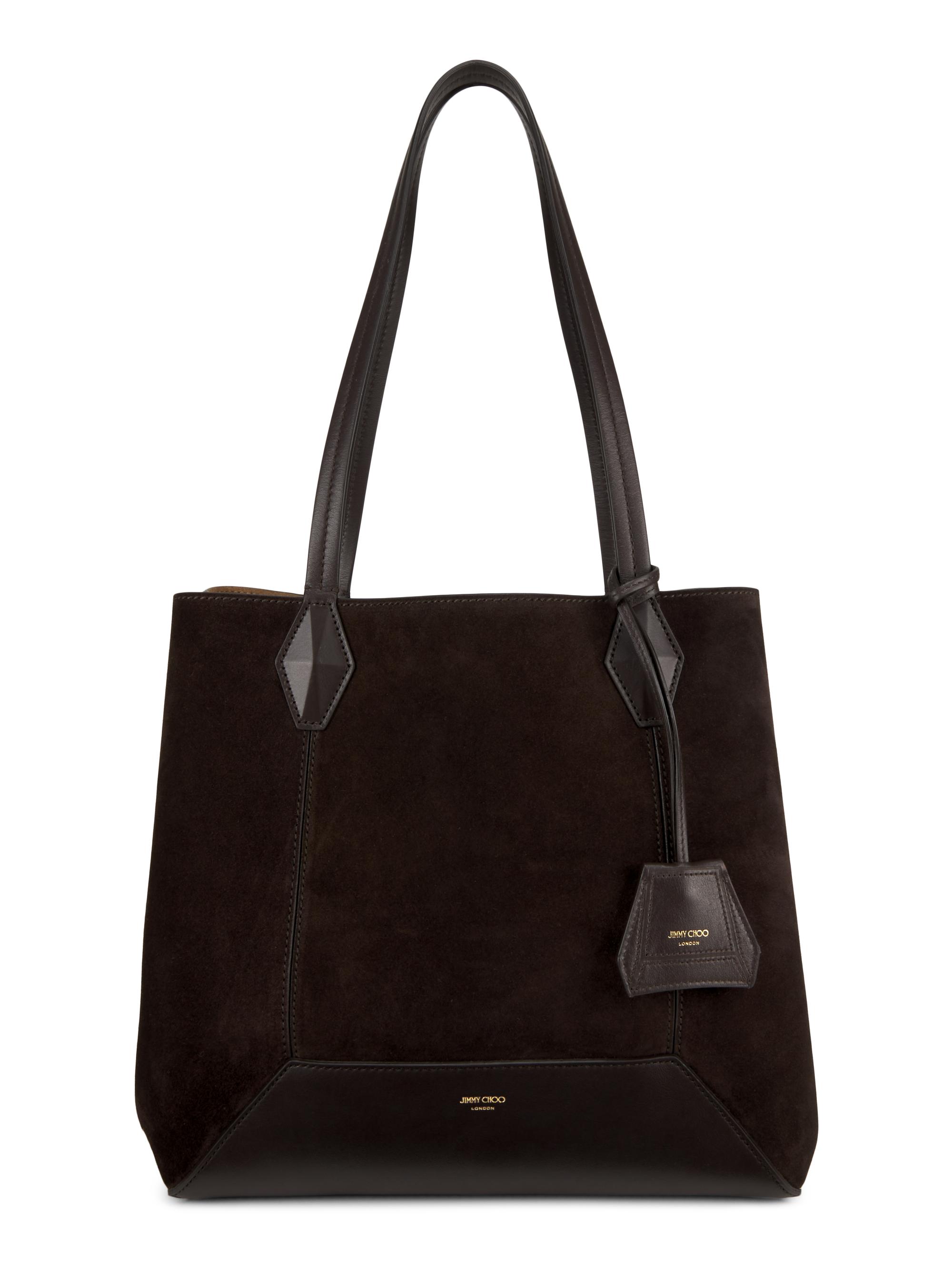 Jimmy Choo Women's  Diamond Suede Tote Bag - Coffee Gold