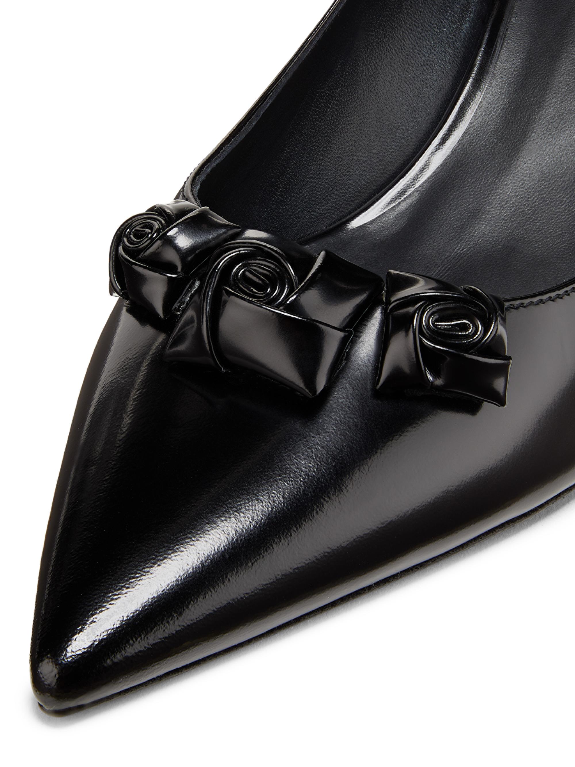 Stuart Weitzman Rosie 50MM Spazzolato Leather Pumps | Saks Fifth