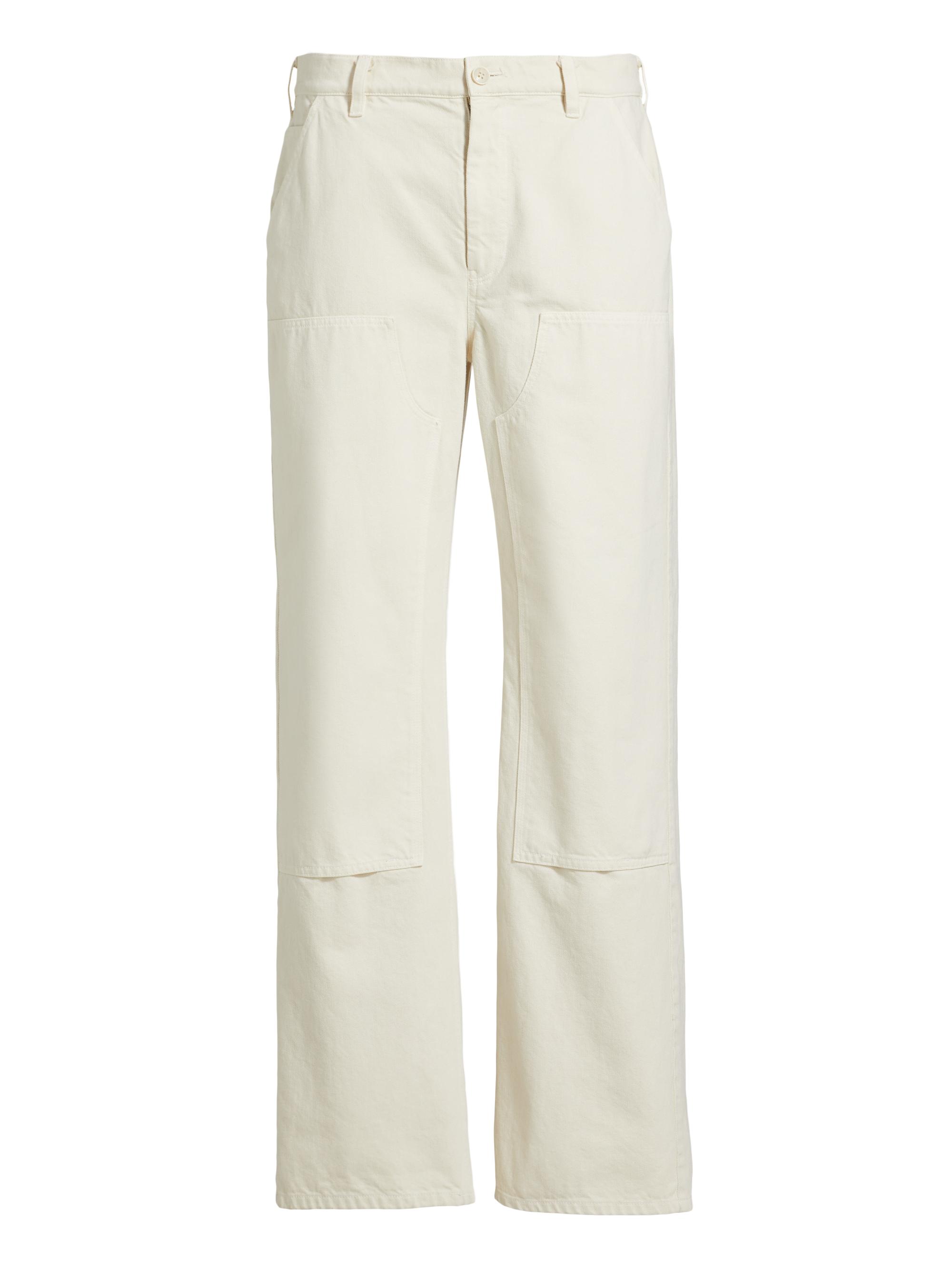 Nili Lotan Men's Miller Cotton Workwear Pants - Stone