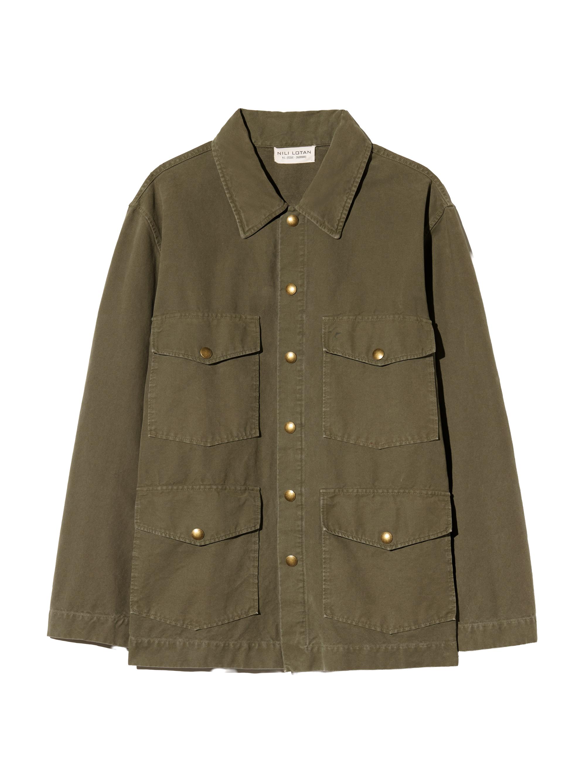 Nili Lotan Men's Harold Utility Jacket - Truffle Taupe