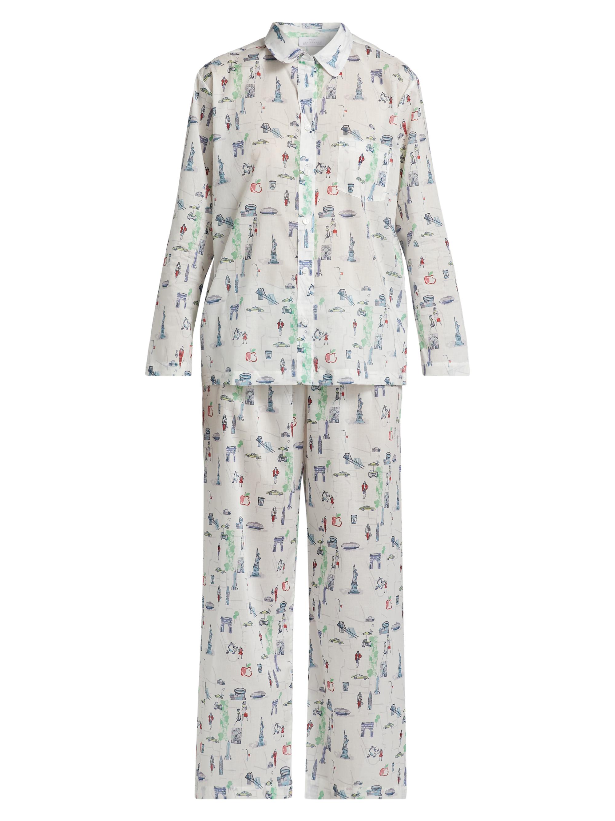 Pour Les Femmes Women's New York Cotton Pajamas - New York Travel Series