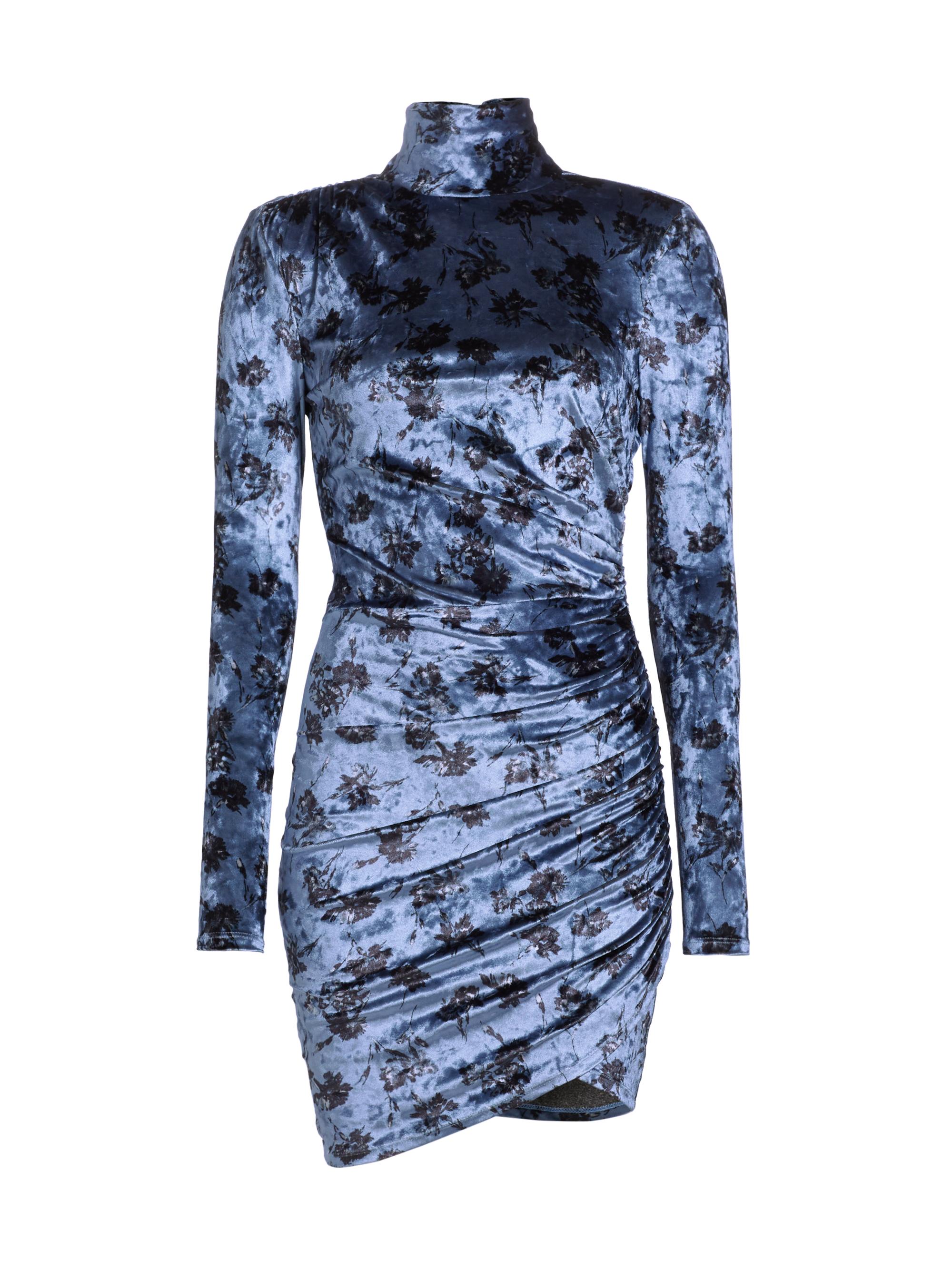 CINQ A SEPT Women's Cool Carnation Marlene Dress - Rustic Blue Multi