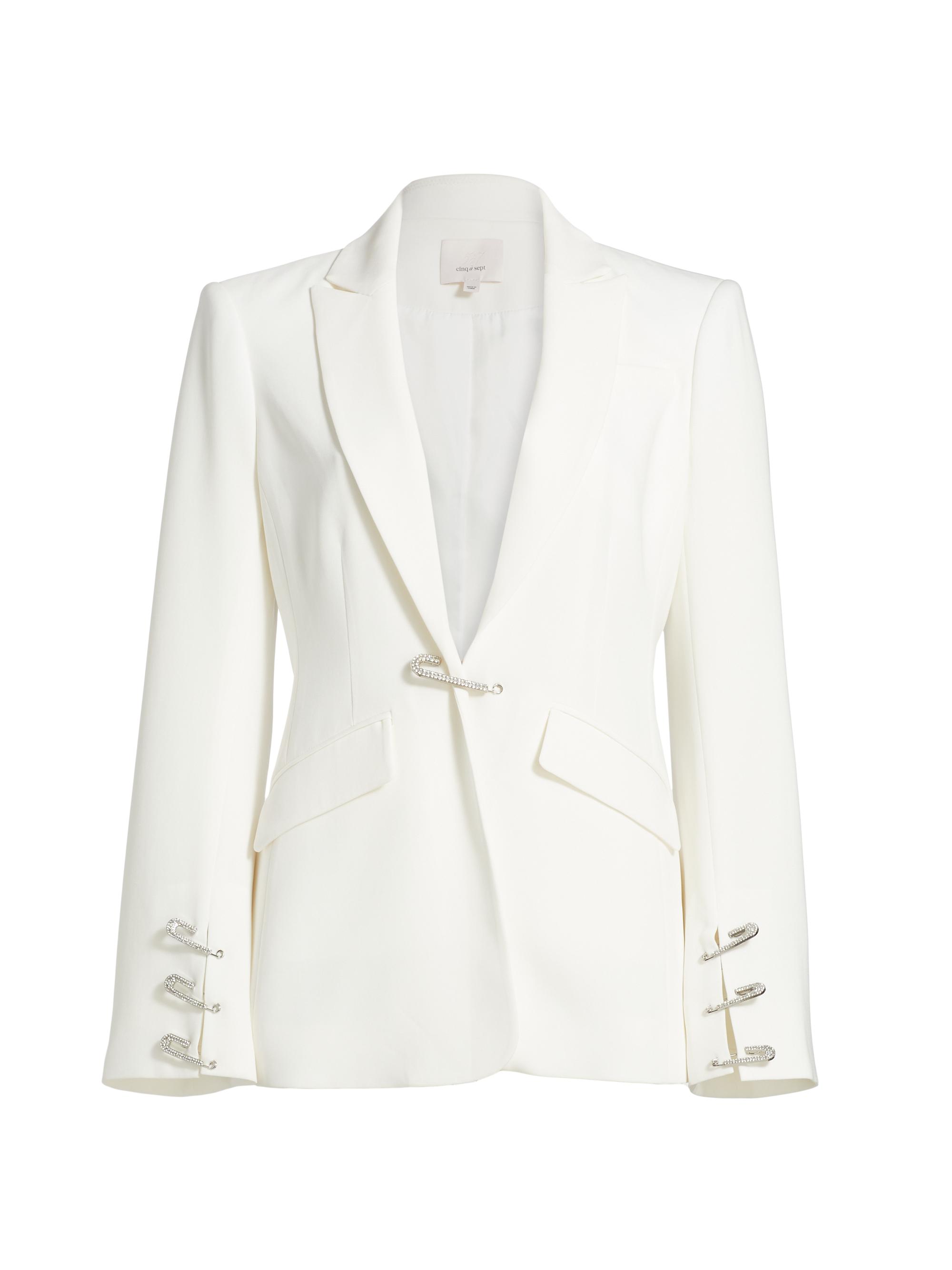 CINQ A SEPT Women's Cheyenne Rhinestone Pin Blazer -