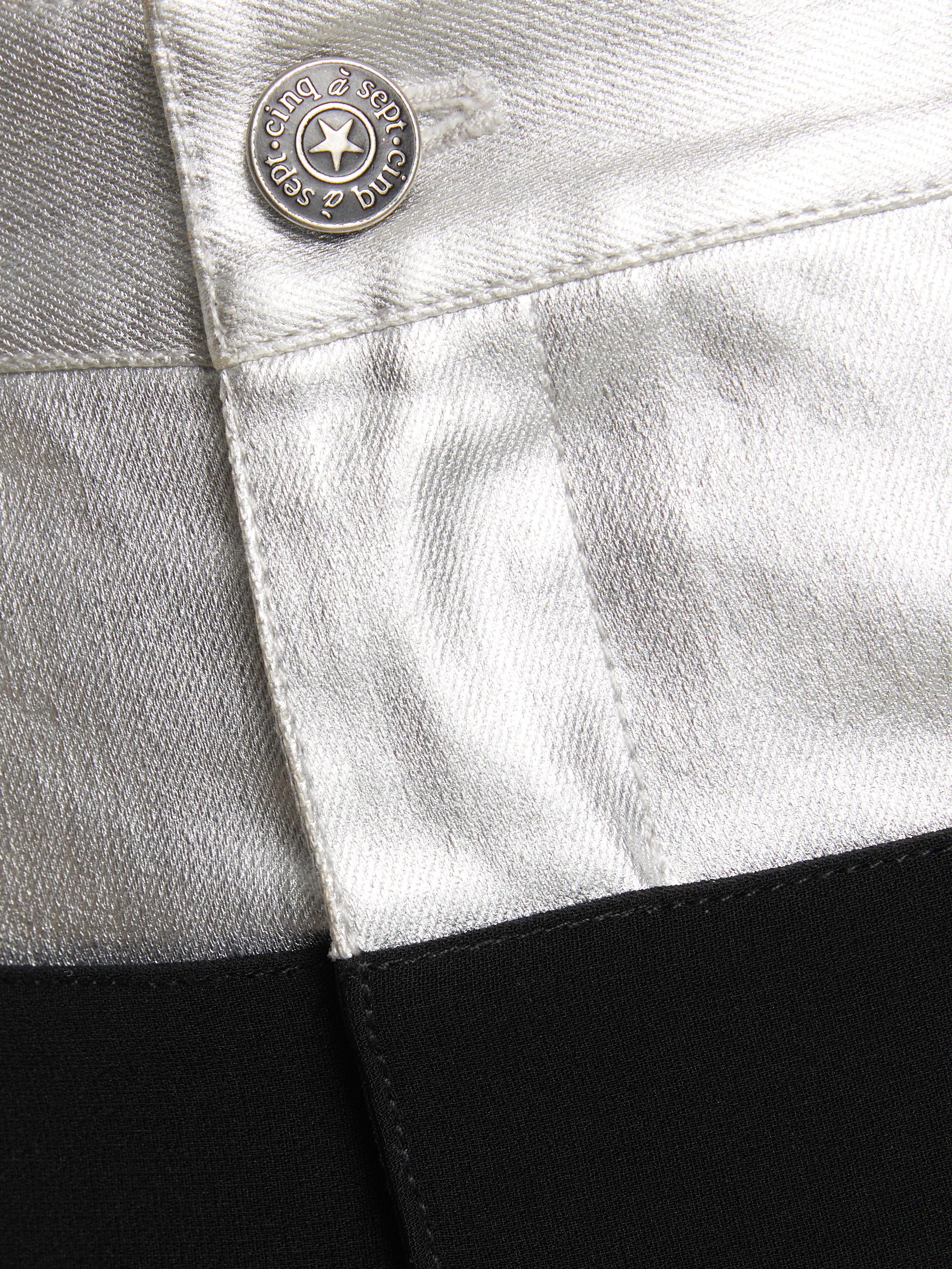 Cinq à Sept Dionne Denim & Crepe Pants | Saks Fifth Avenue