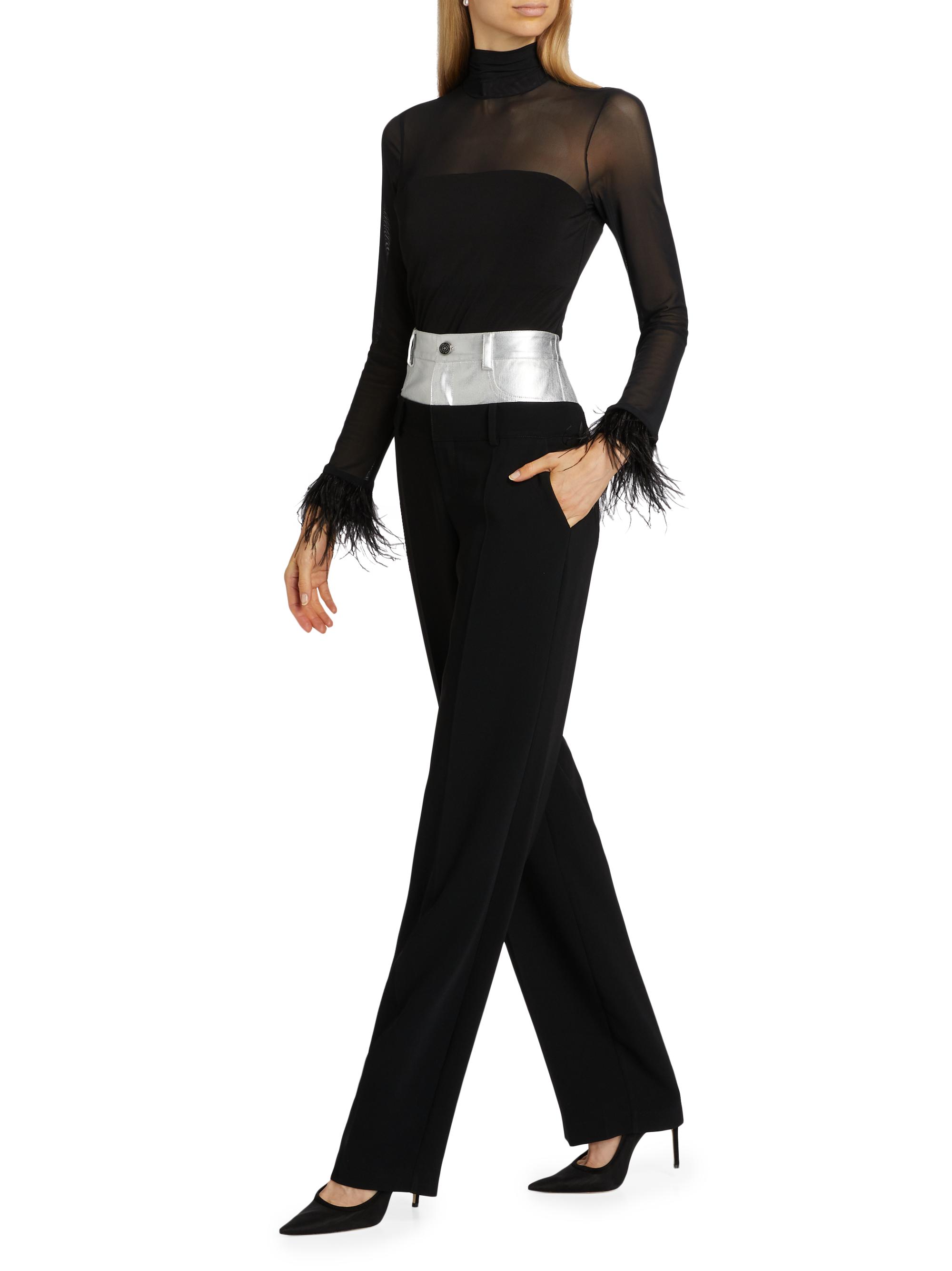 Cinq à Sept Dionne Denim Crepe Pants Saks Fifth Avenue