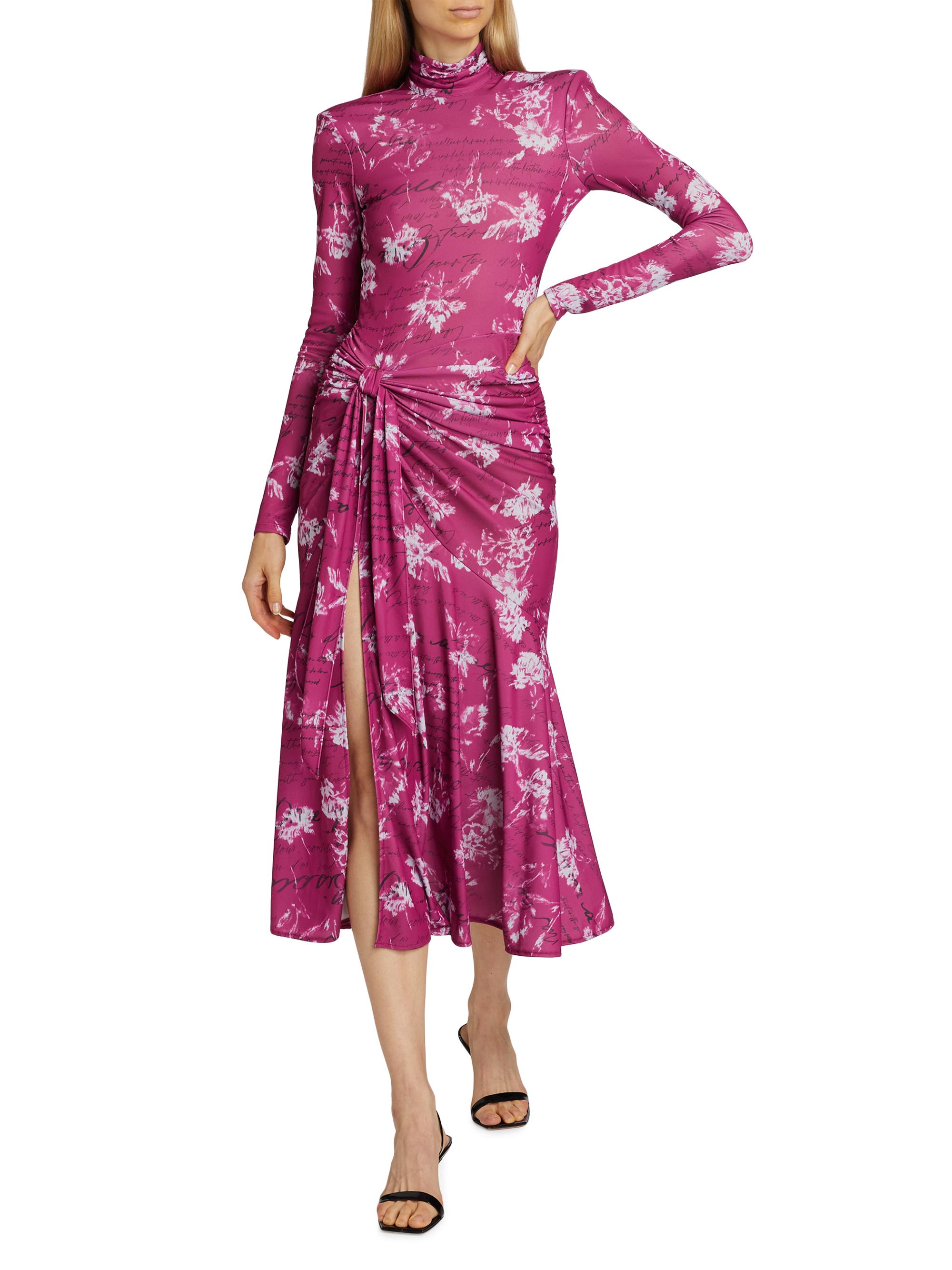 Cinq à Sept Warm Carnation Johnson Midi-Dress | Saks Fifth Avenue