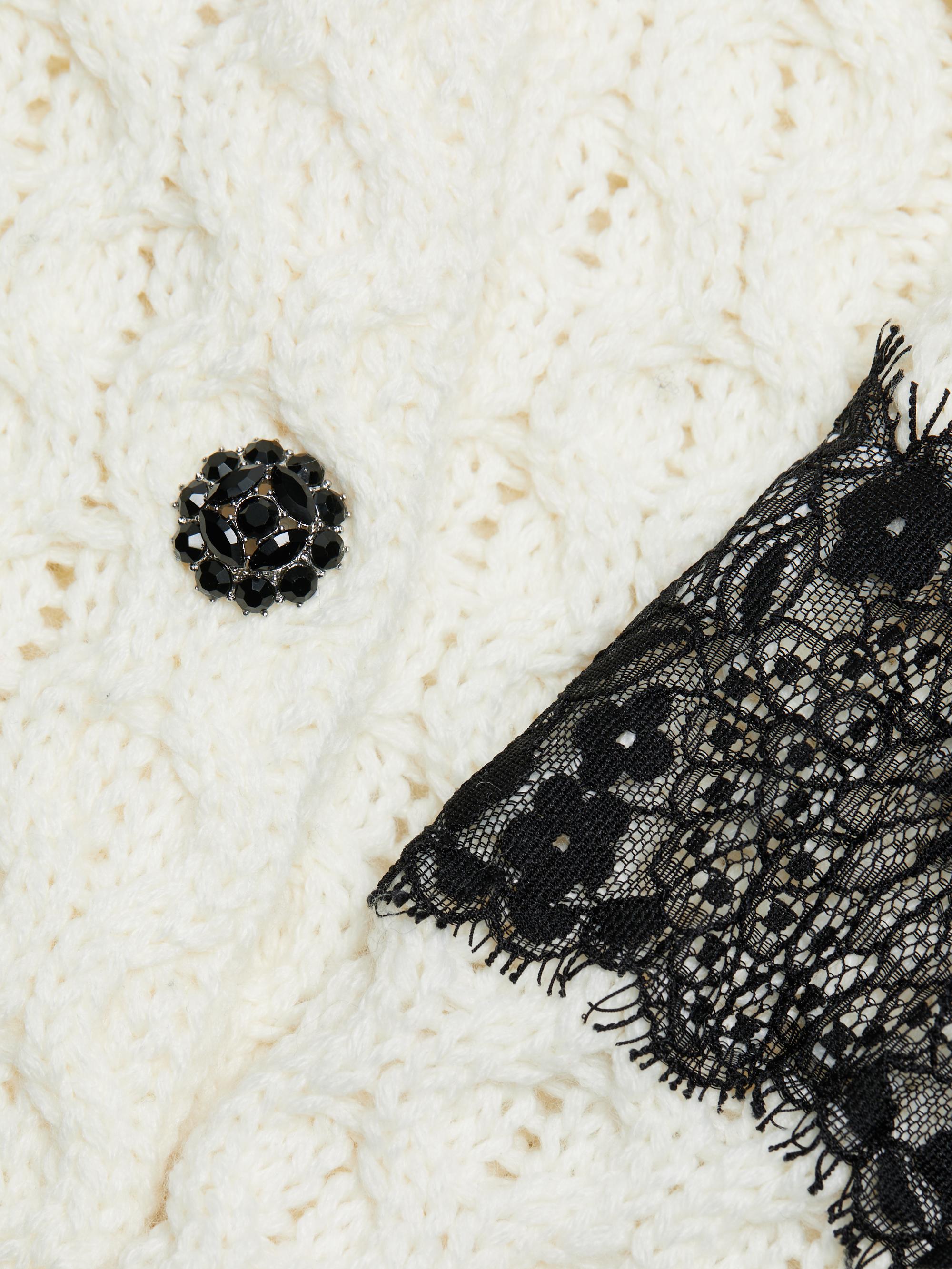 Cinq à Sept Louise Wool-Blend Cable Cardigan | Saks Fifth Avenue