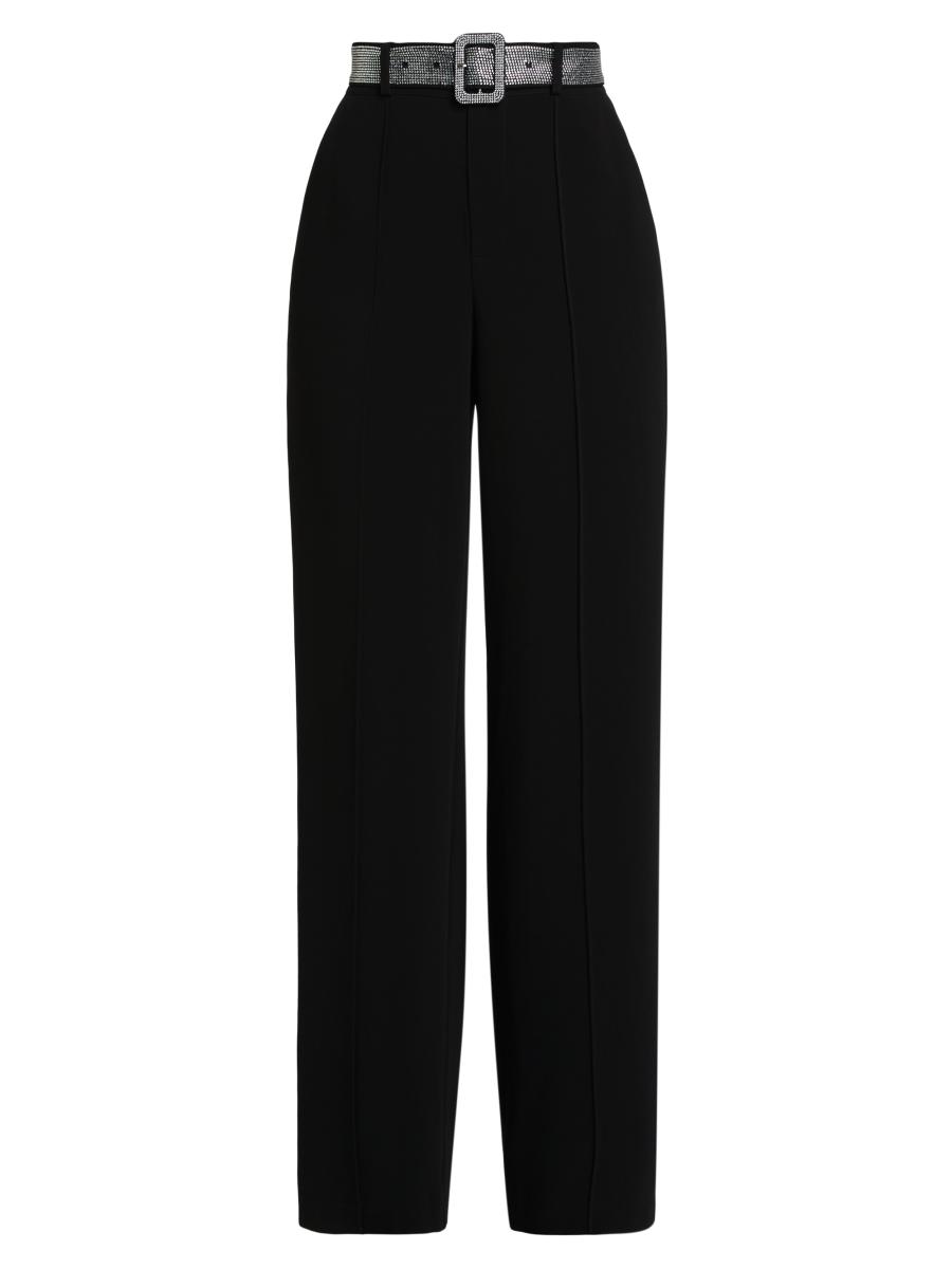 Cinq à Sept Ester Rhinestone-Belted Pants | Saks Fifth Avenue