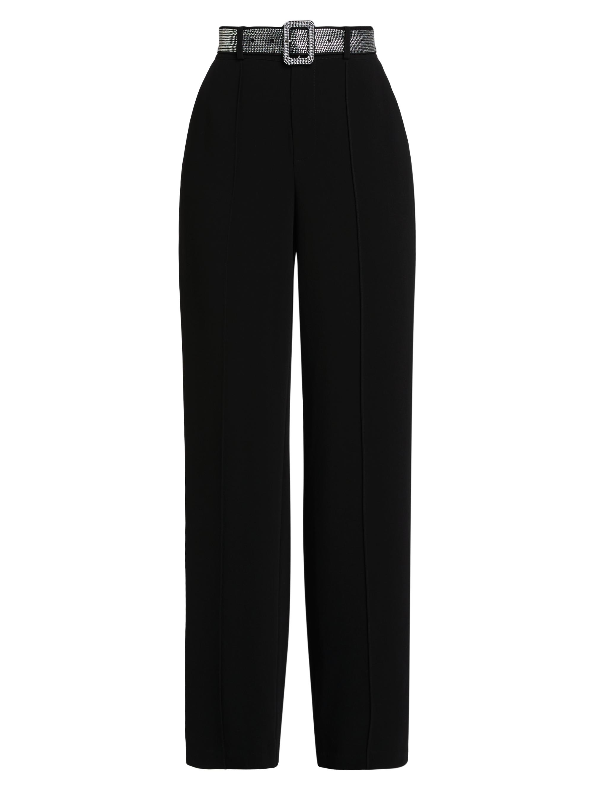 CINQ A SEPT Women's Ester Rhinestone-Belted Pants - Black