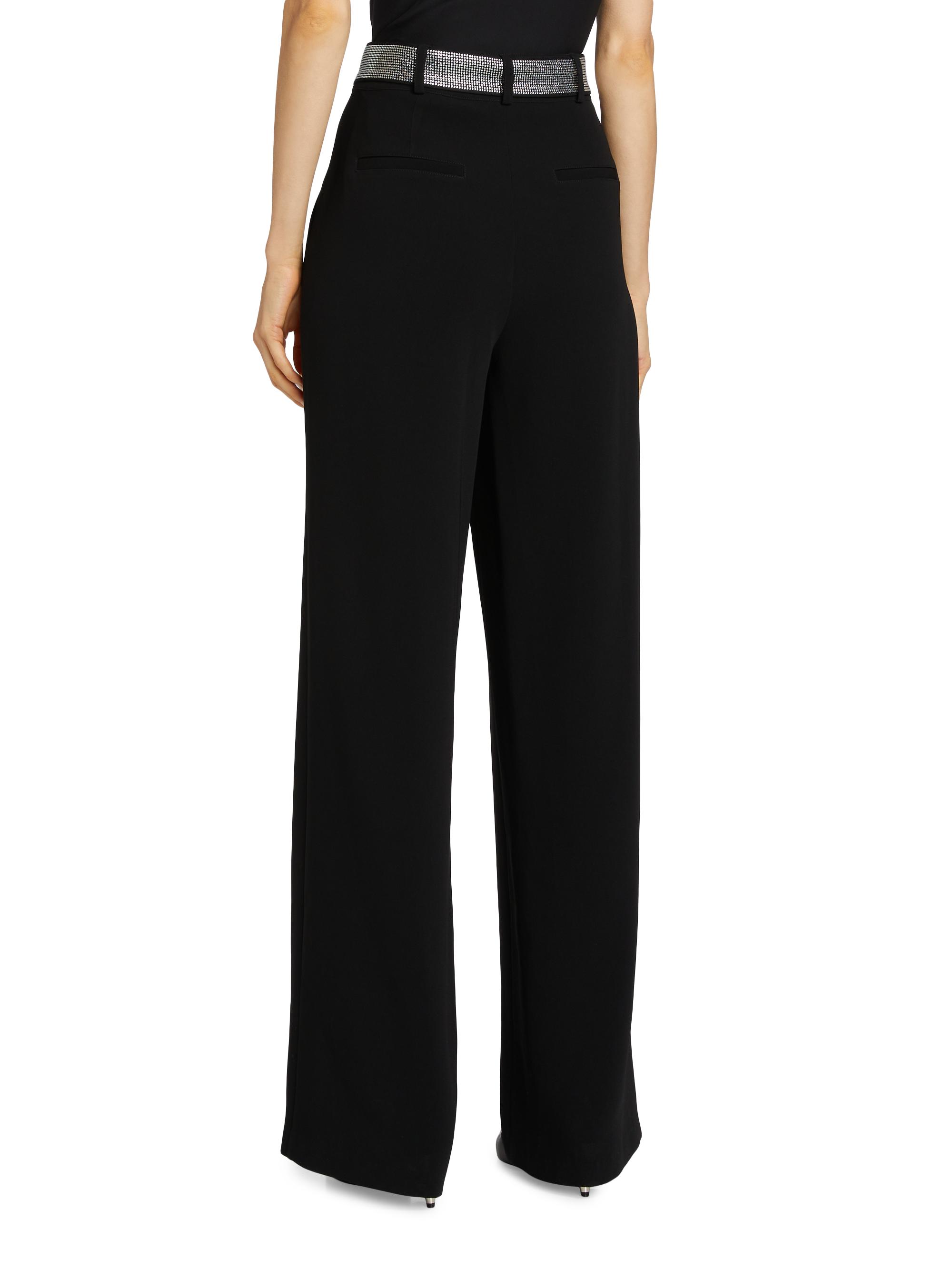 Cinq à Sept Ester Rhinestone-Belted Pants | Saks Fifth Avenue