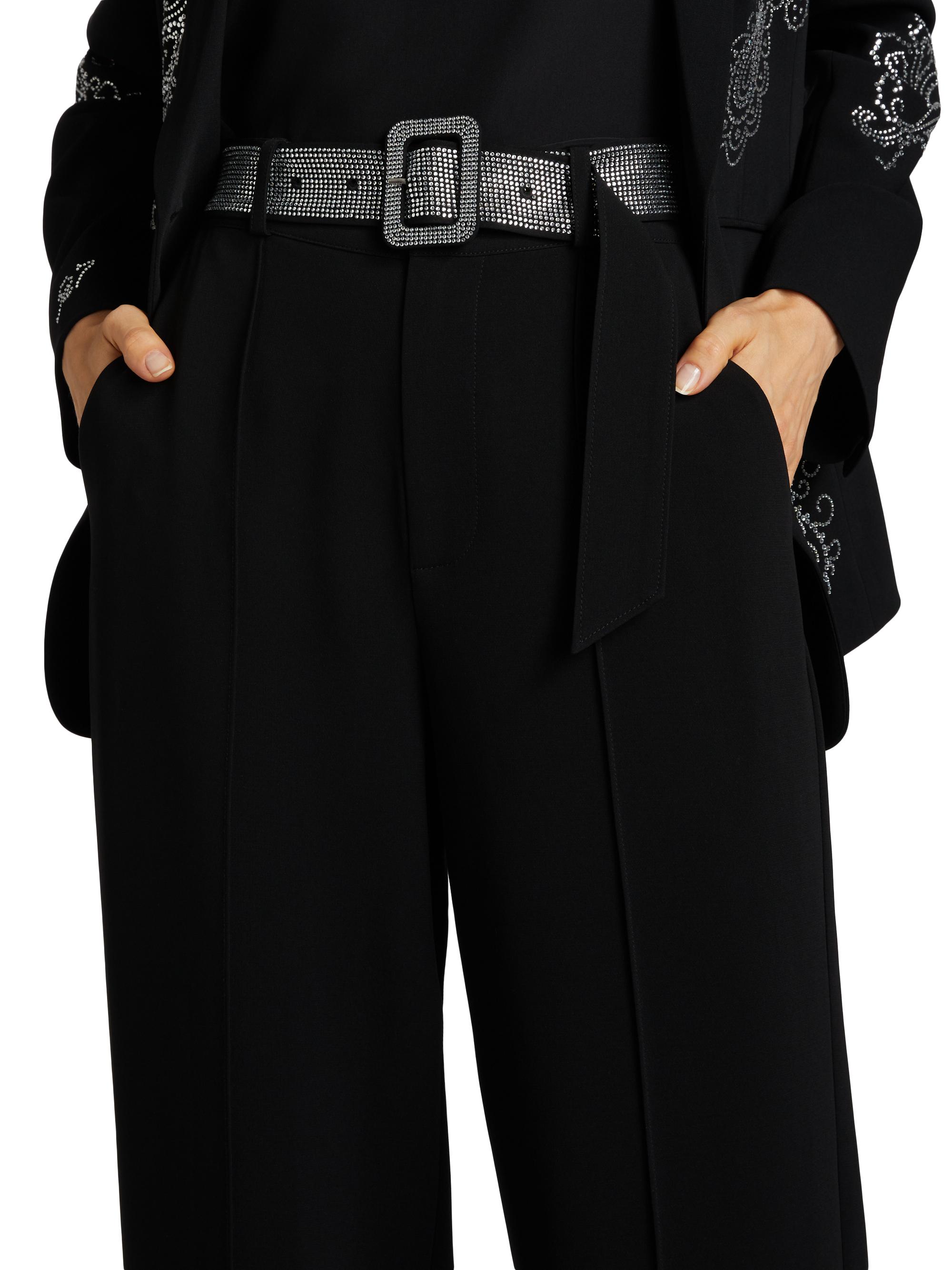 Cinq à Sept Ester Rhinestone-Belted Pants | Saks Fifth Avenue