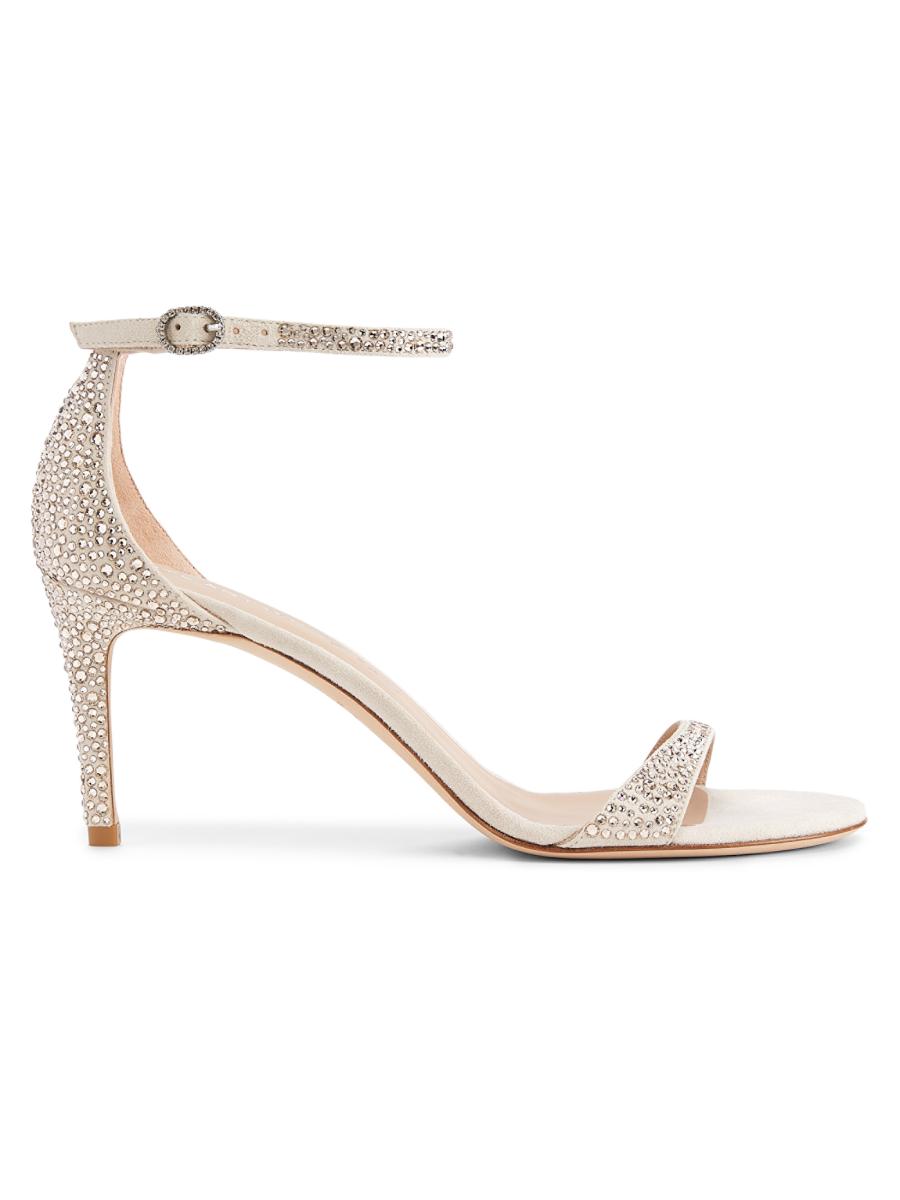 Stuart Weitzman Nudist Shine 75MM Crystal-Embellished