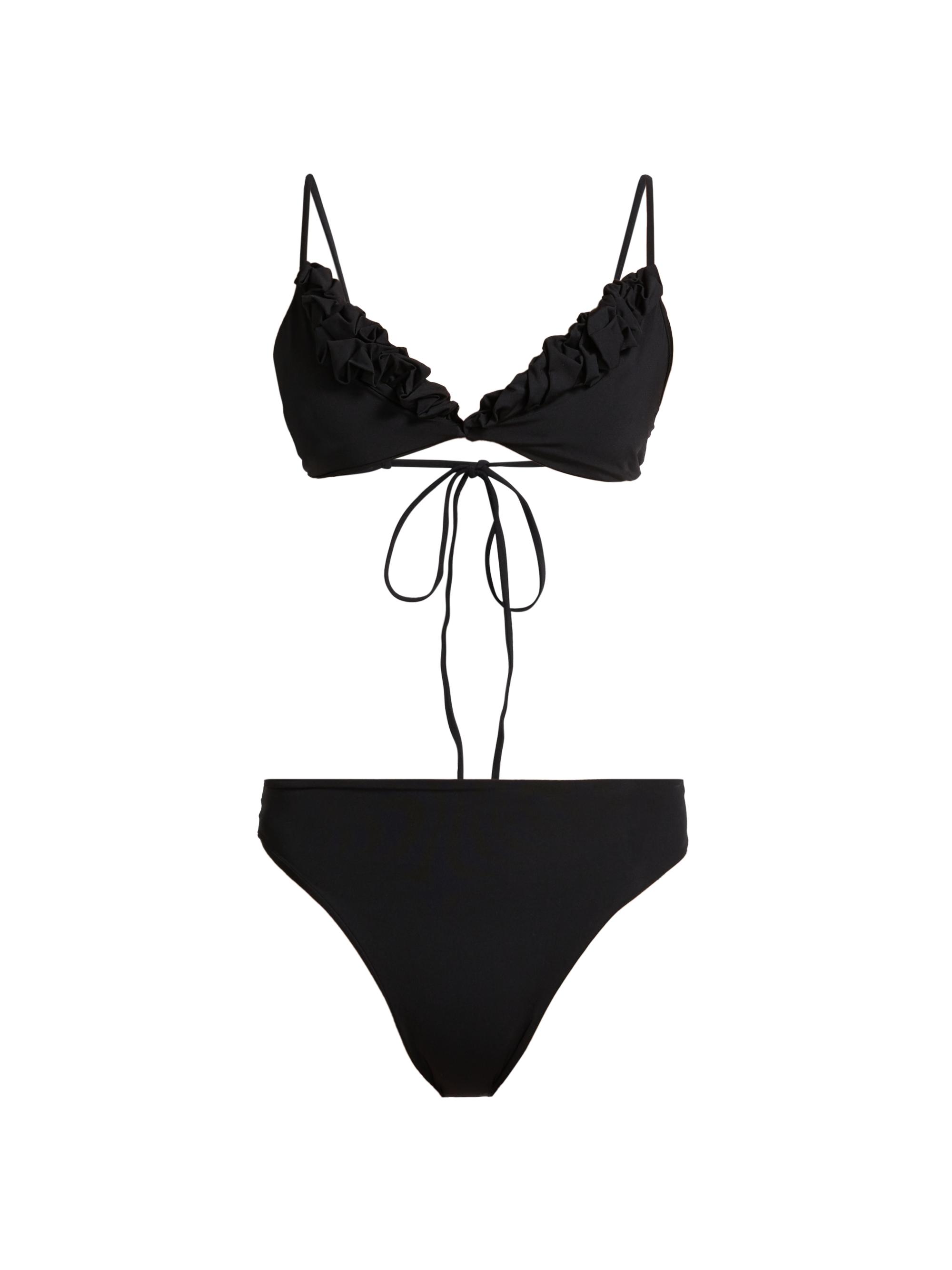 Maygel Coronel Women's Krassi Ruffled-Trim Bikini - Black