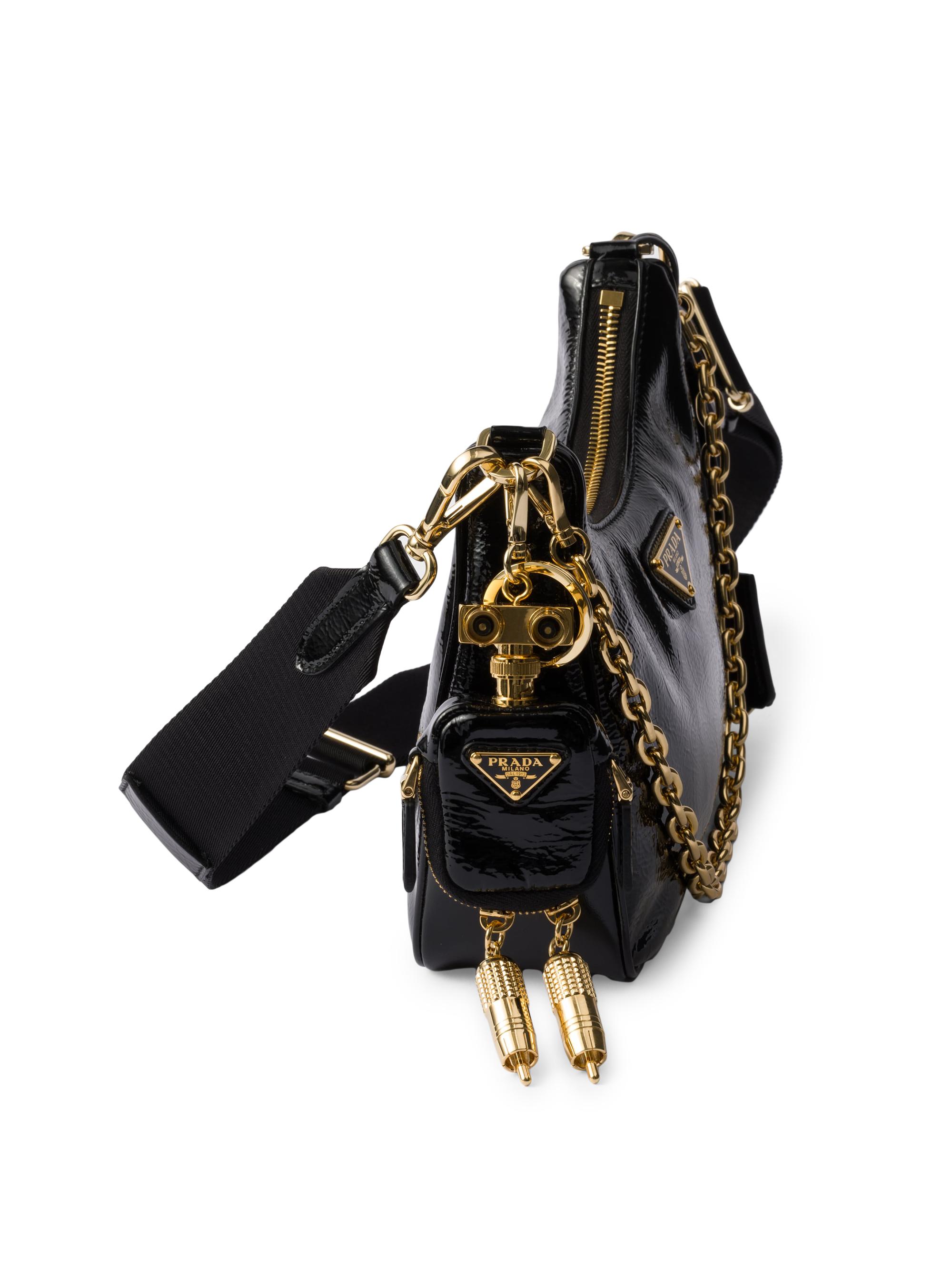 Prada Re-Edition 2005 Naplak Patent Leather Shoulder Bag | Saks