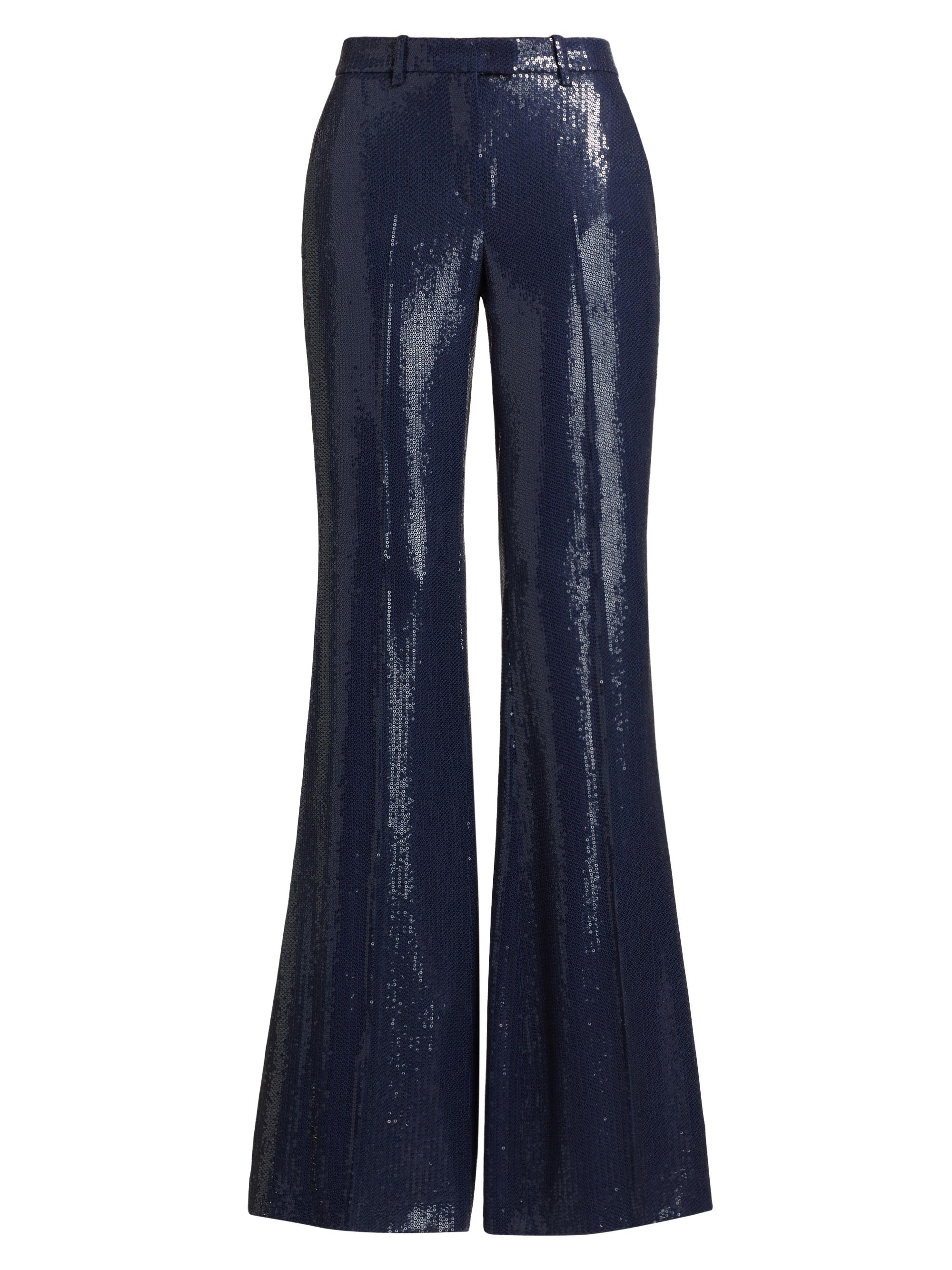 Michael Kors Collection Women's Haylee Sequined Flare Pants - Maritime