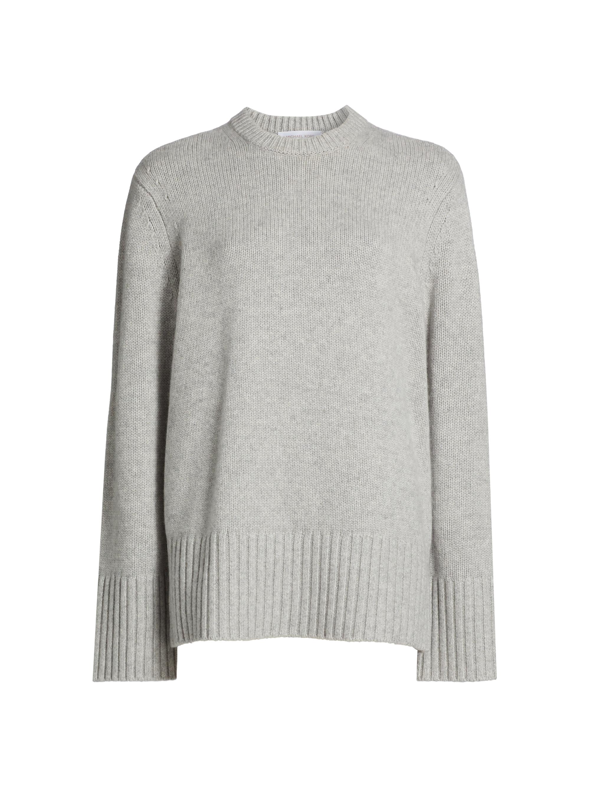 Michael Kors Collection Women's Cashmere Tunic Sweater - Pearl Melange