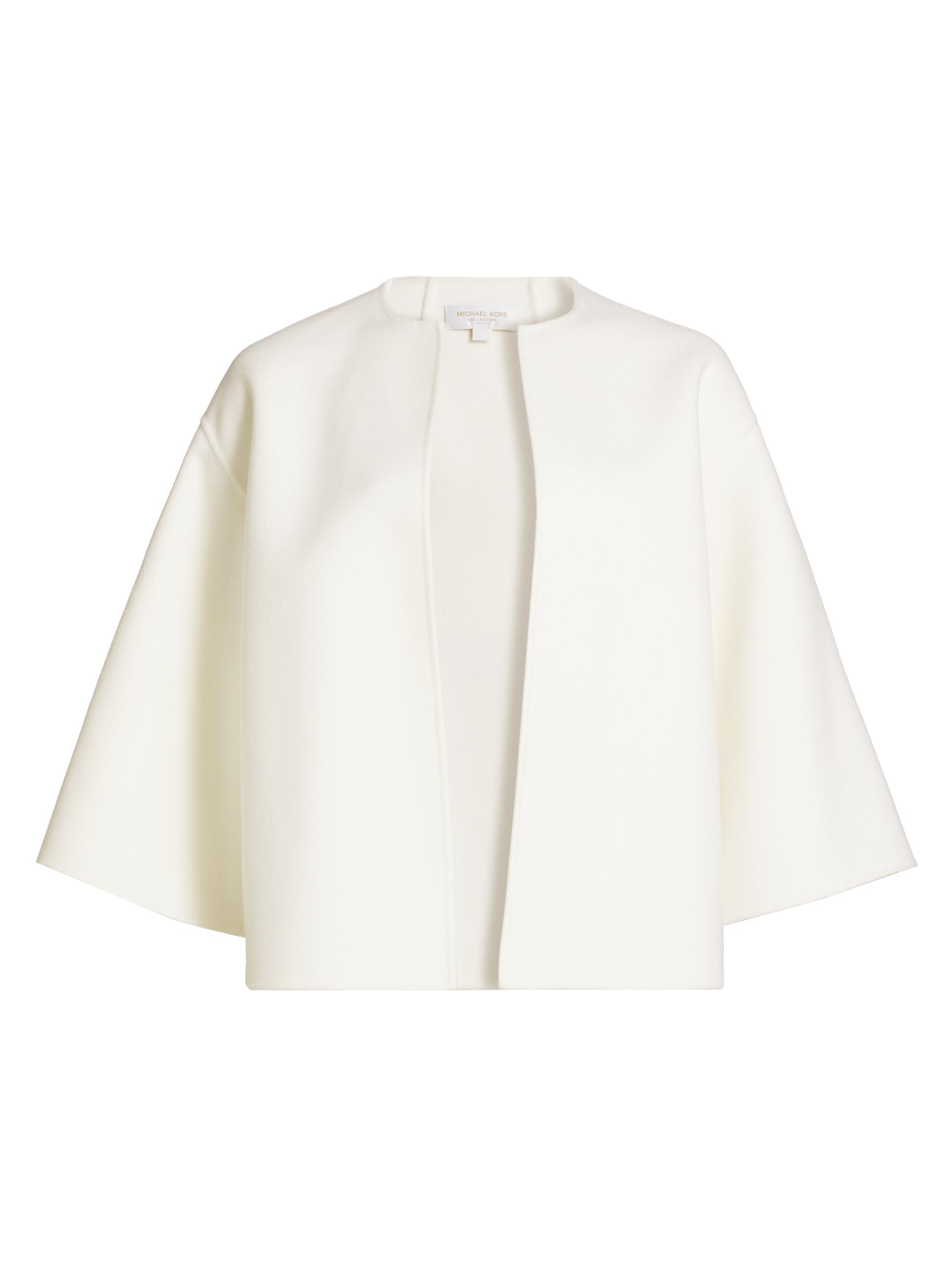 Michael Kors Collection Women's Round Neck Double-Faced Wool Jacket -