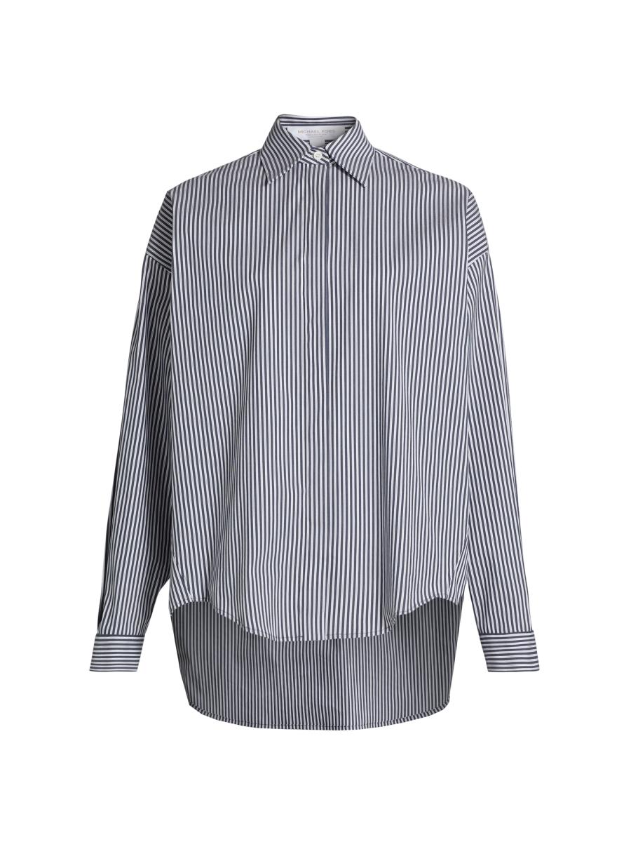 Michael Kors Women's Wedge Oversized Poplin Shirt