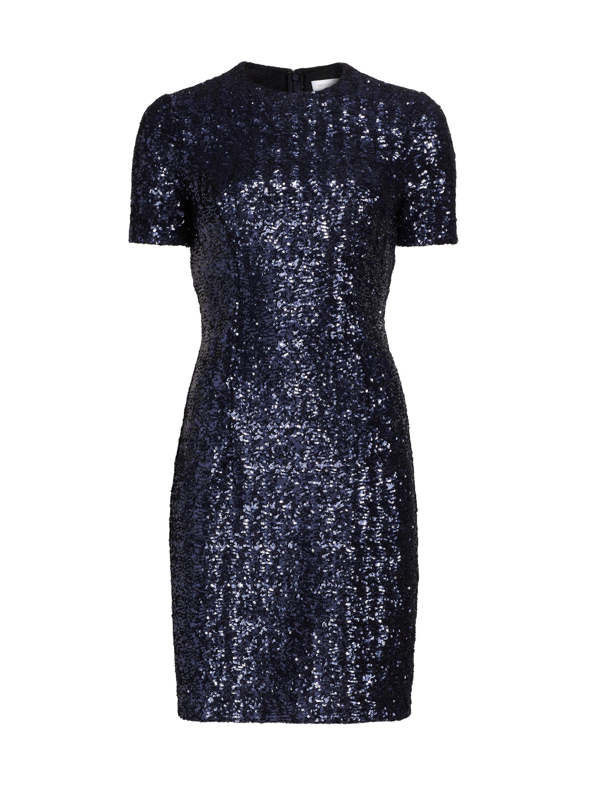 Michael Kors Collection Women's Sequined T-Shirt Minidress - Maritime