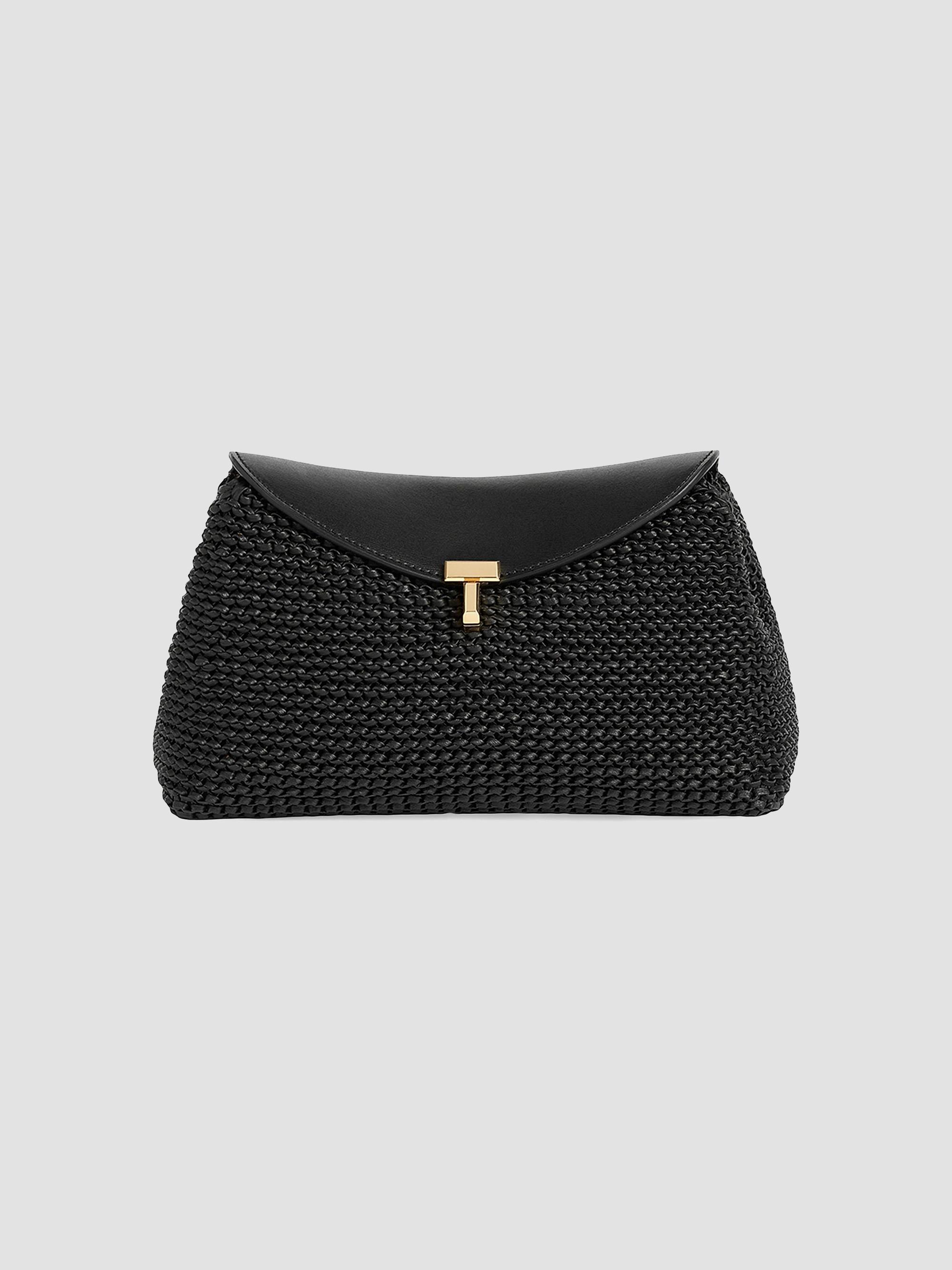 Toteme Women's T-Lock Woven Leather Clutch - Fawn | Thumbnail 19