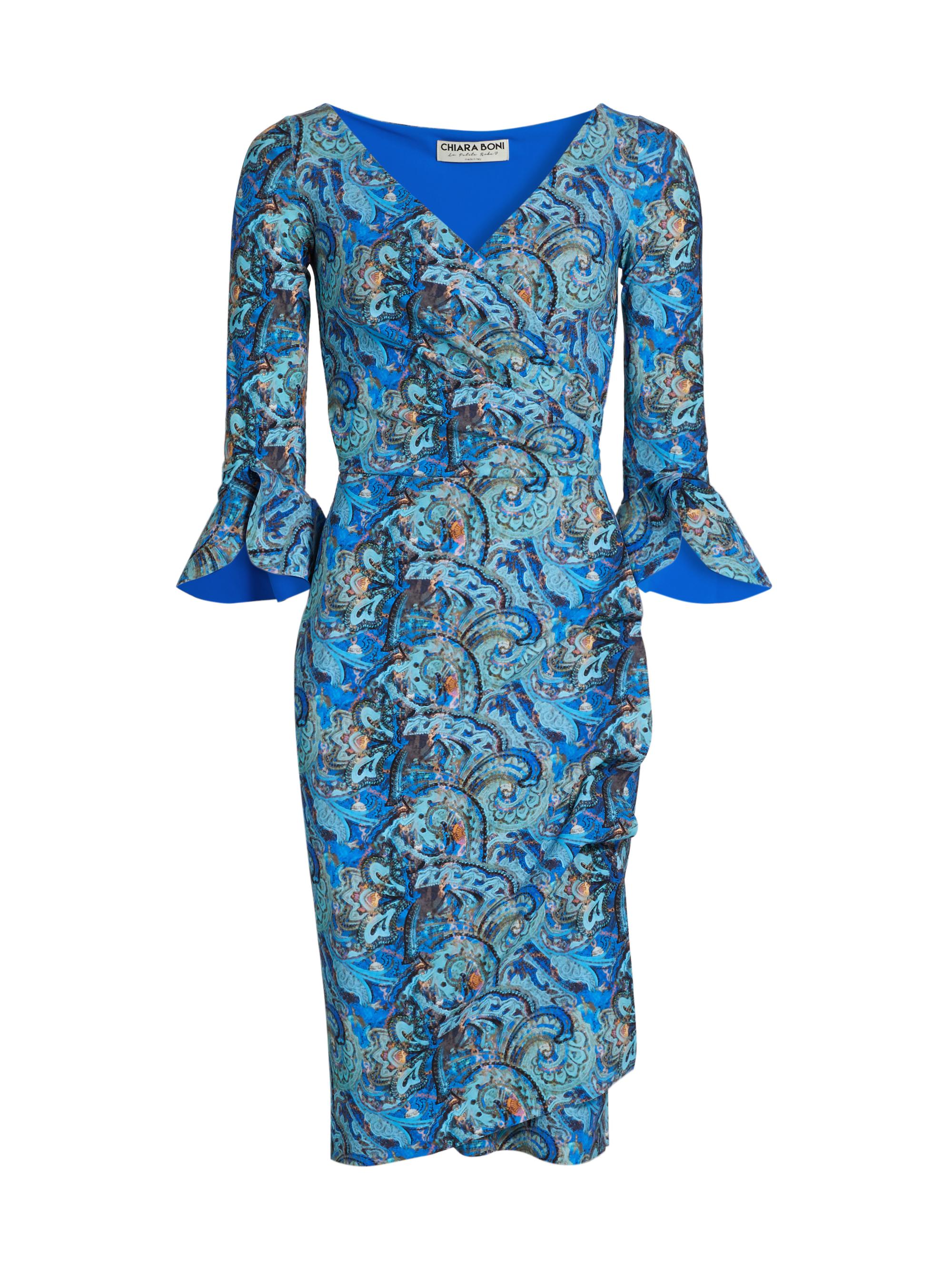 Chiara Boni La Petite Robe Women's Heiress Paisley Ruffle Cocktail Dress - Heiress Print