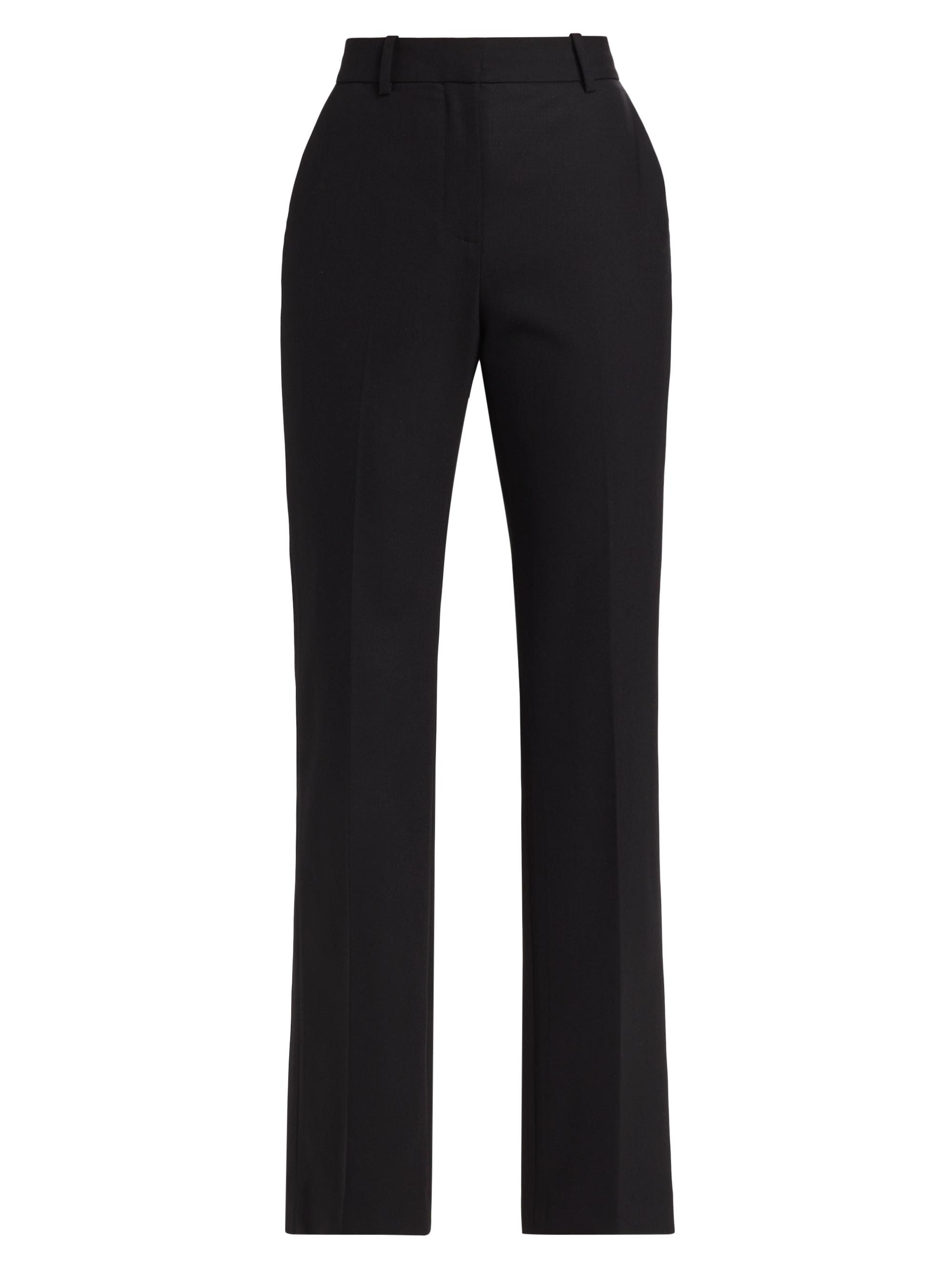 Heirlome Women's Anita Stretch-Wool Straight-Leg Pants - Black