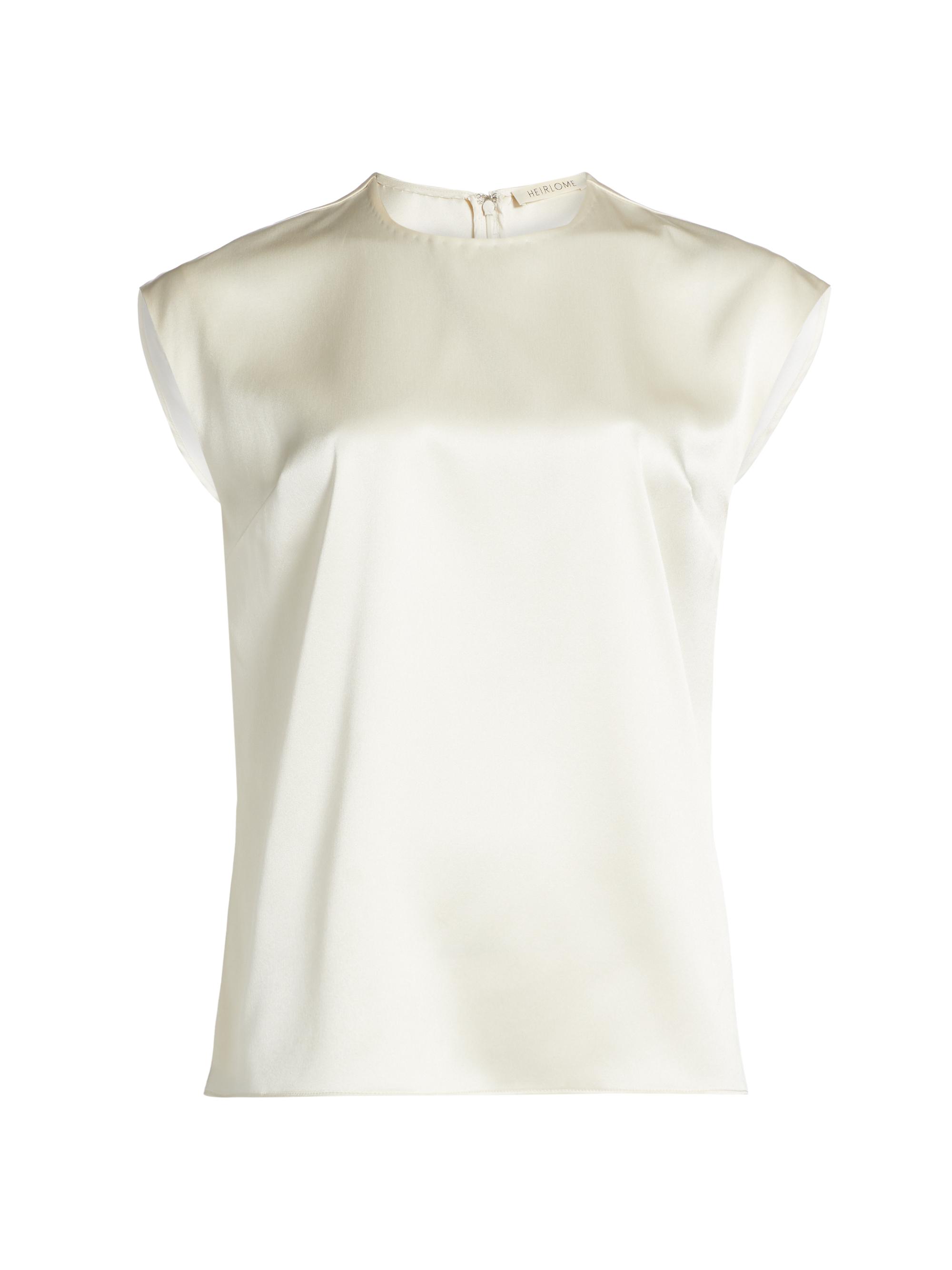 Heirlome Women's Morgan Silk Sleeveless Top - Bone