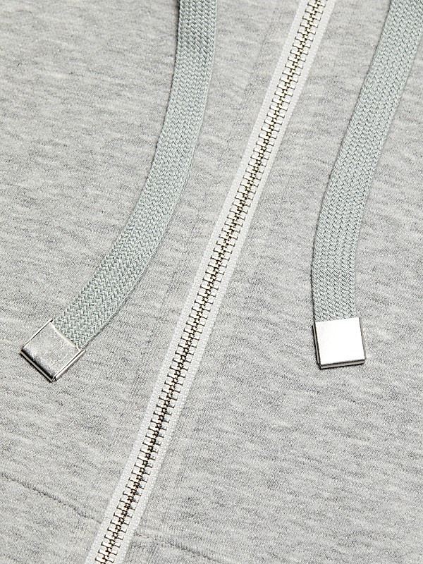 Shop Cinq à Sept Maddie Crystal-Embellished Zip Hoodie Shop Cinq à Sept Maddie Crystal-Embellished Zip Hoodie