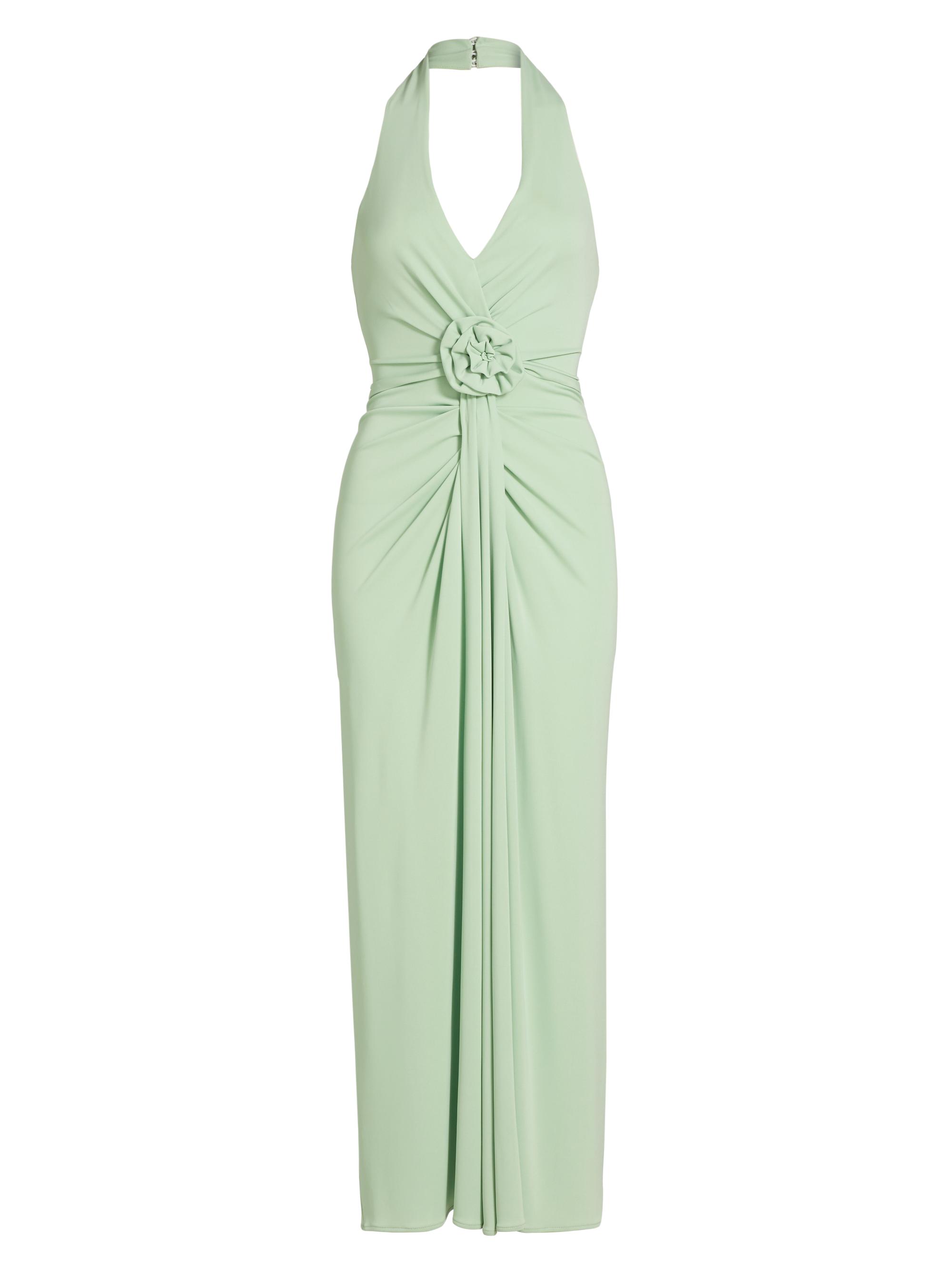green emerald velvet dress Eilis Dress – Cinq à Sept main image 1