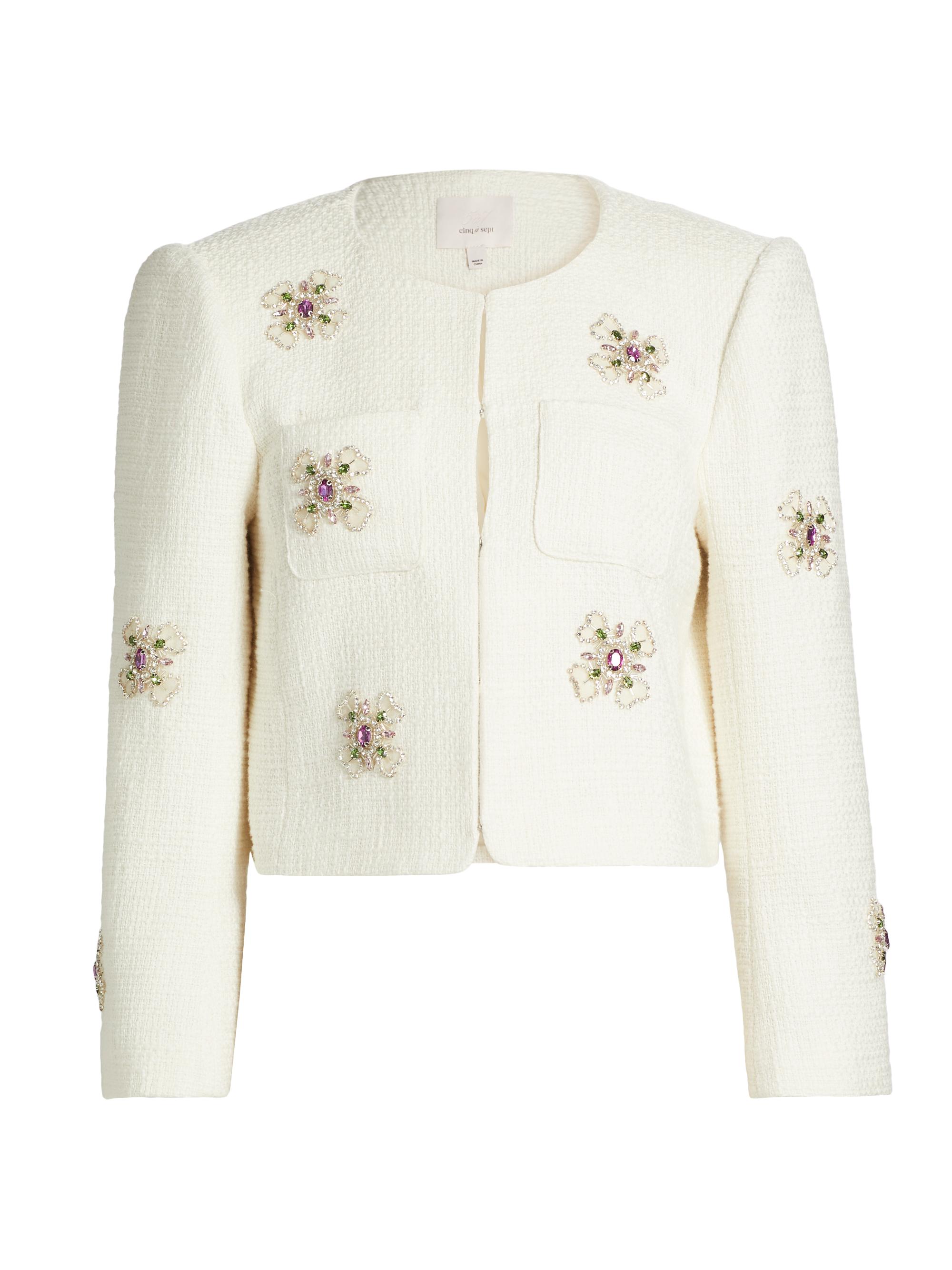 CINQ A SEPT Women's Francelle Broach Jacket - Gardenia
