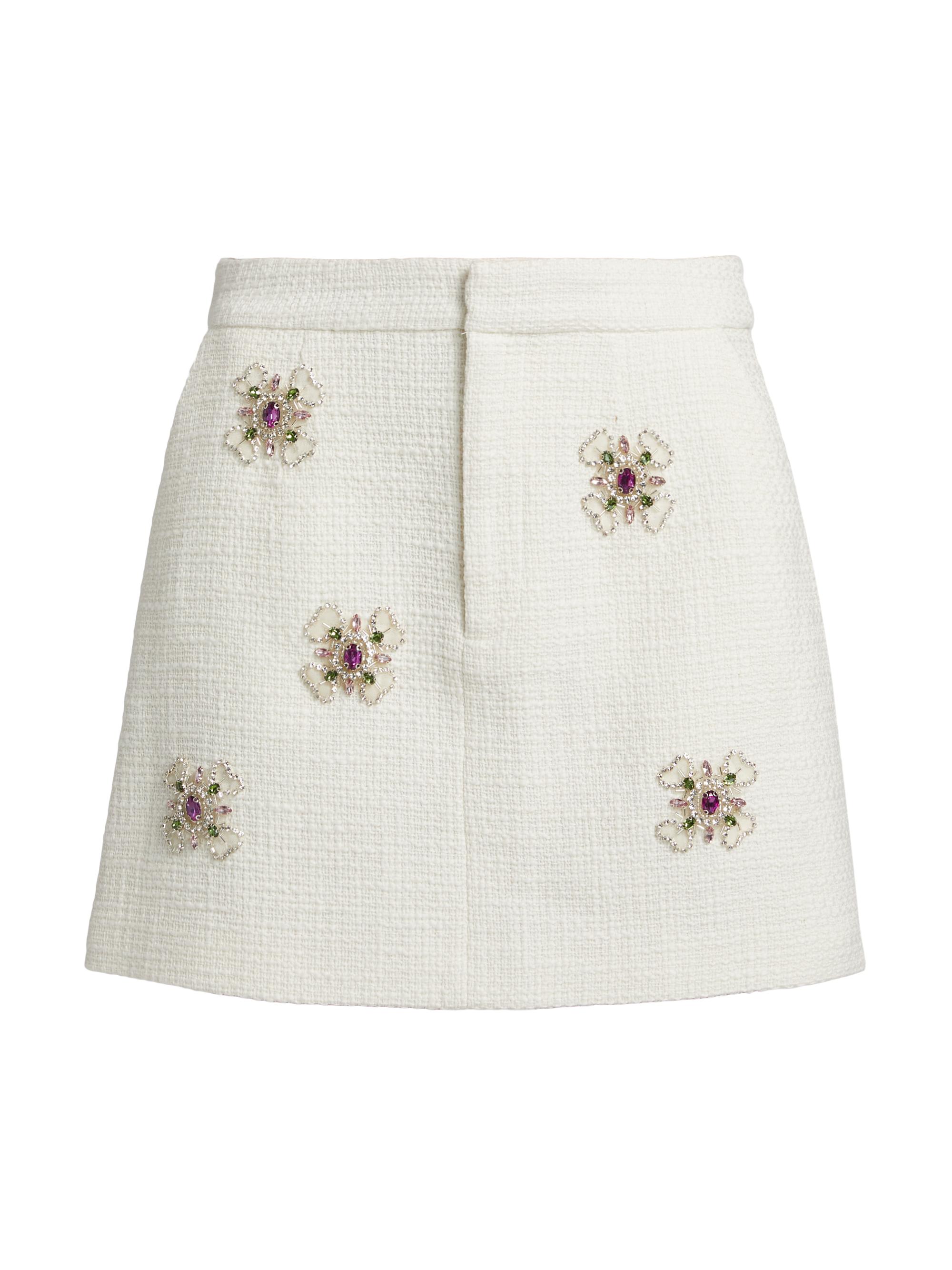 Cinq à Sept Women's Francelle Broach Miniskirt - Gardenia