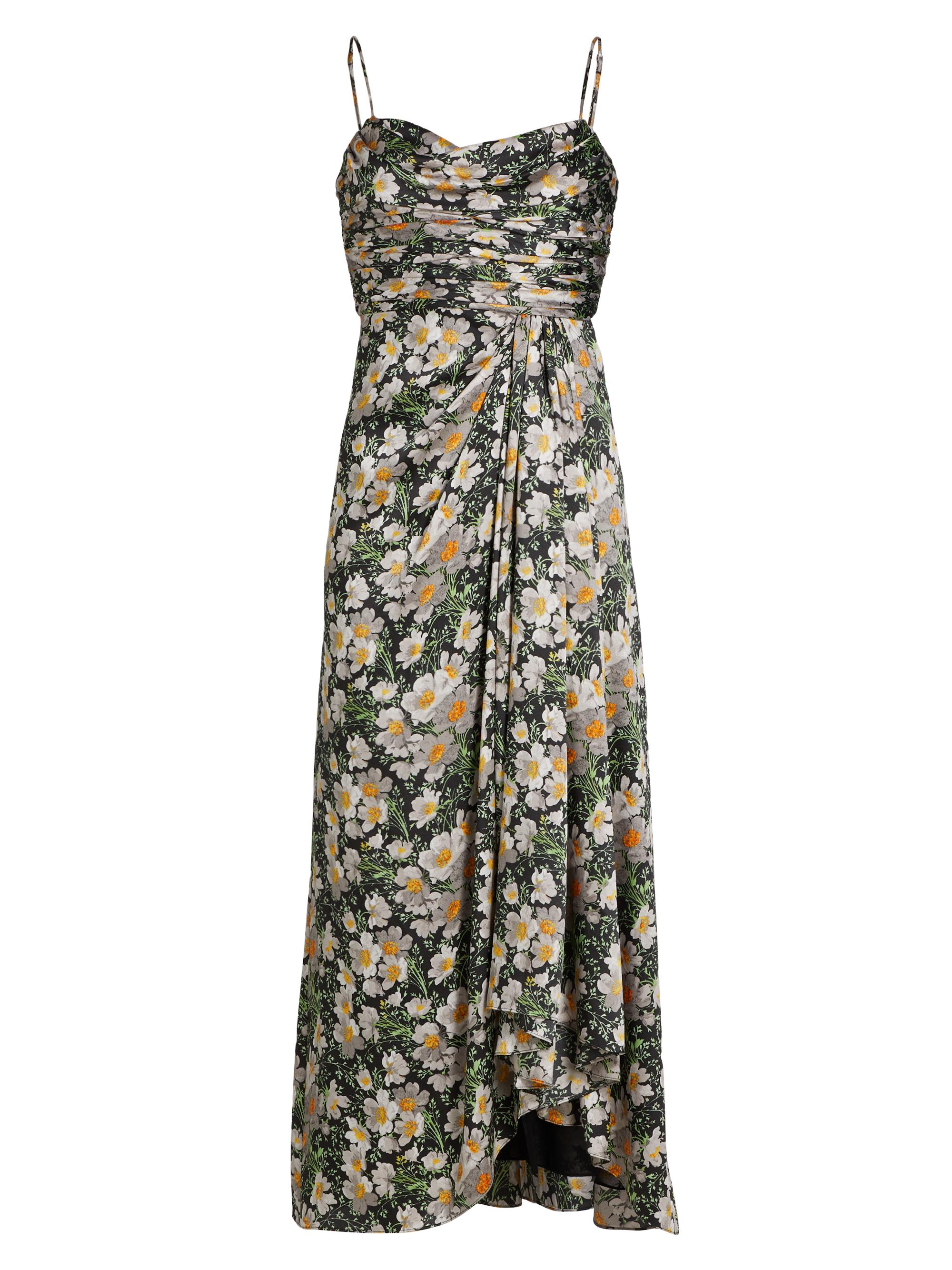 Cinq à Sept Women's Kasia Cosmo Flowers Maxi Dress - Black London Fog